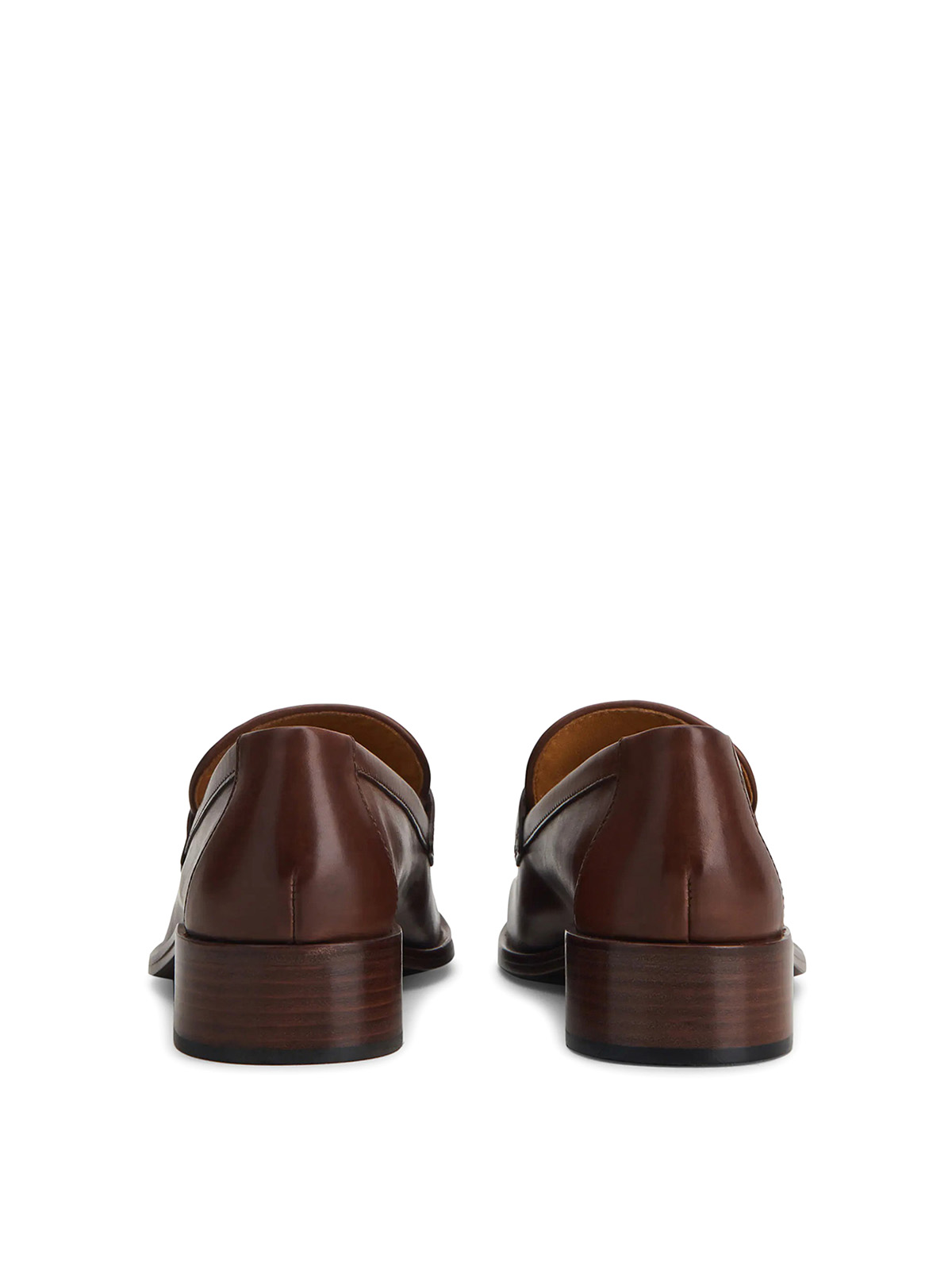 Shop Tod's Cuir Chained Loafers In Brown