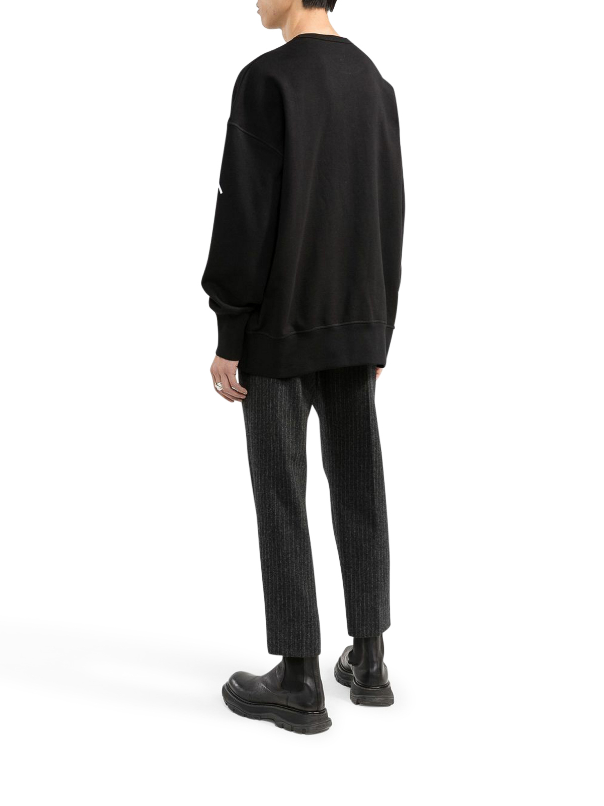 Alexander Mcqueen Logo printed cotton sweatshirt|705002QTZ140901