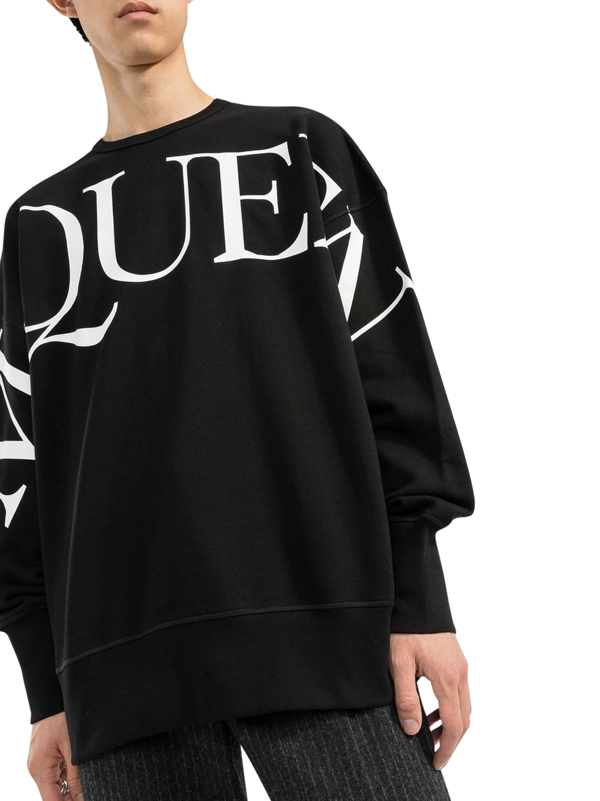 スウェット・トレーナー ALEXANDER MCQUEEN COTTON SWEATSHIRT WITH LOGO EMBROIDERY 23757501_54324140_600.jpg
