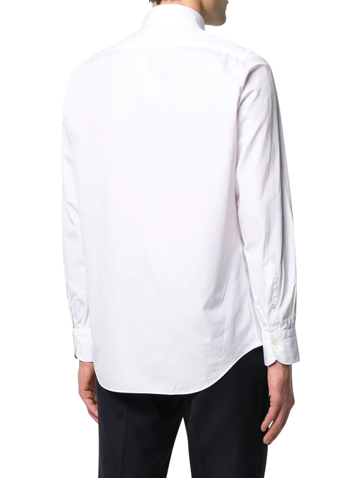 Shop Finamore 1925 Luigi Collar Shirt In White