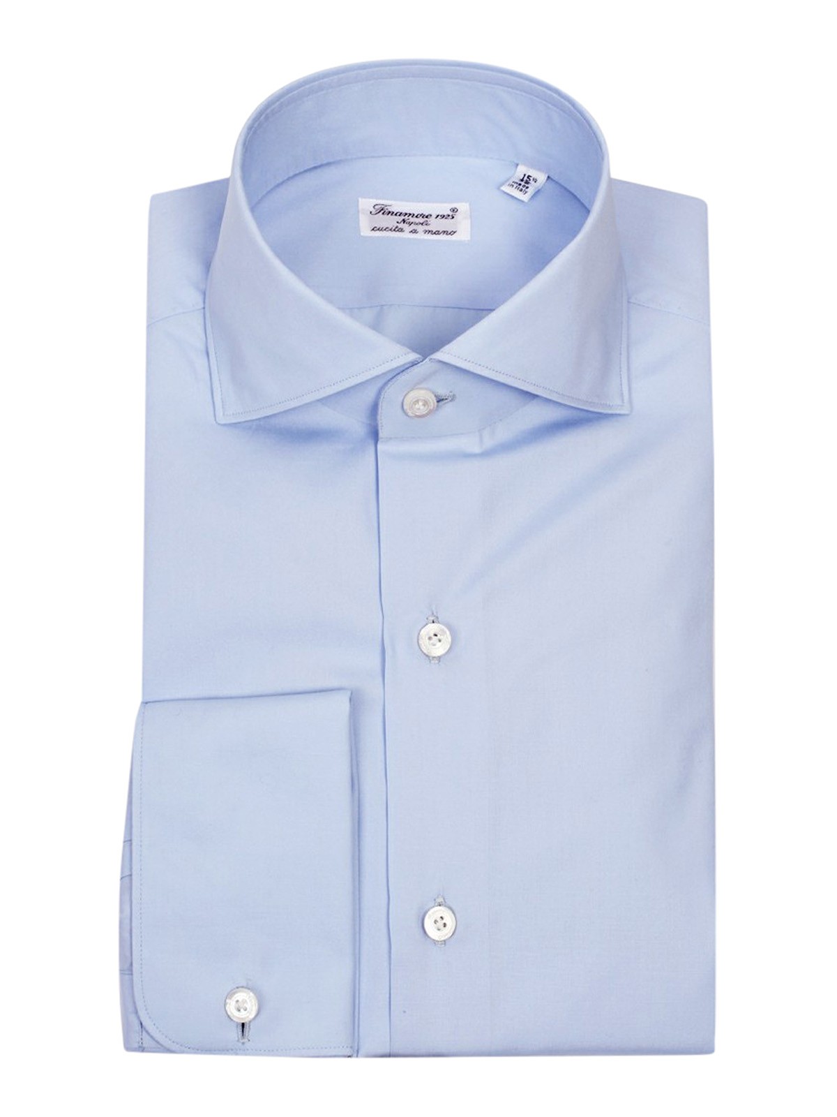 Finamore 1925 Luigi Collar Shirt In Light Blue