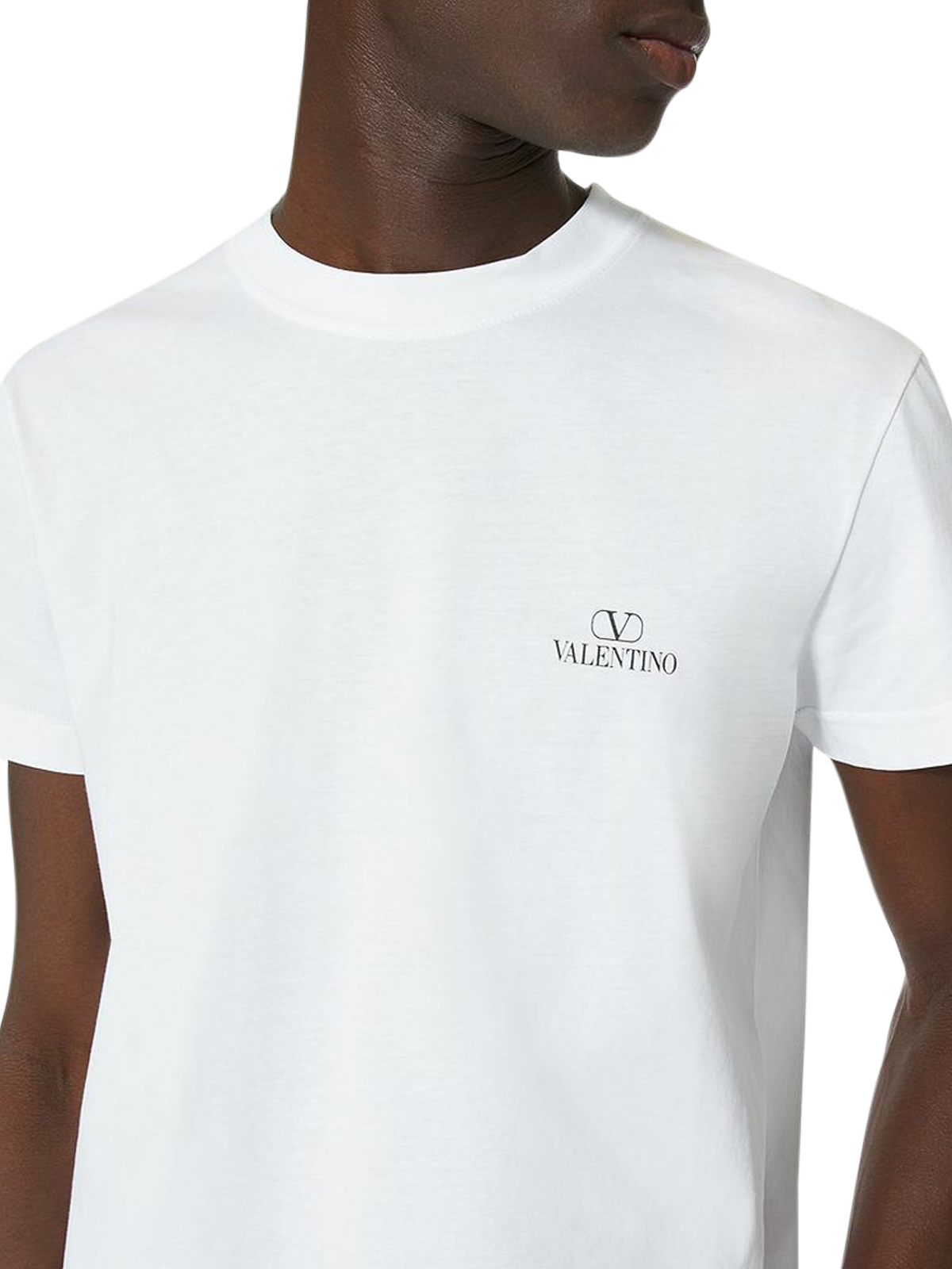VALENTINO クルネックショトスリフTシャツ 1V3MG11Z8MS A01 Valentino Garavani Tシャツ - 白 - ホワイト | 1V3MG11Z8MSA01