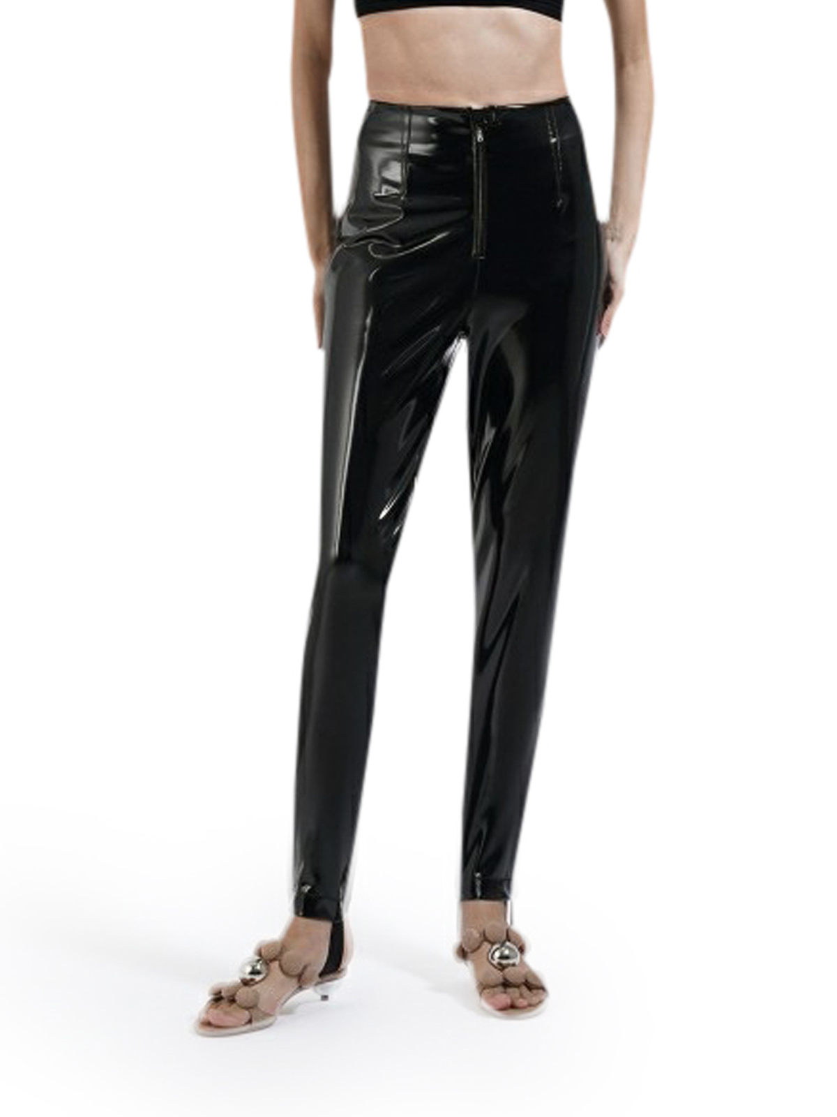 Alaïa Vinyl pants - Black - Women | AA9P00862T464995