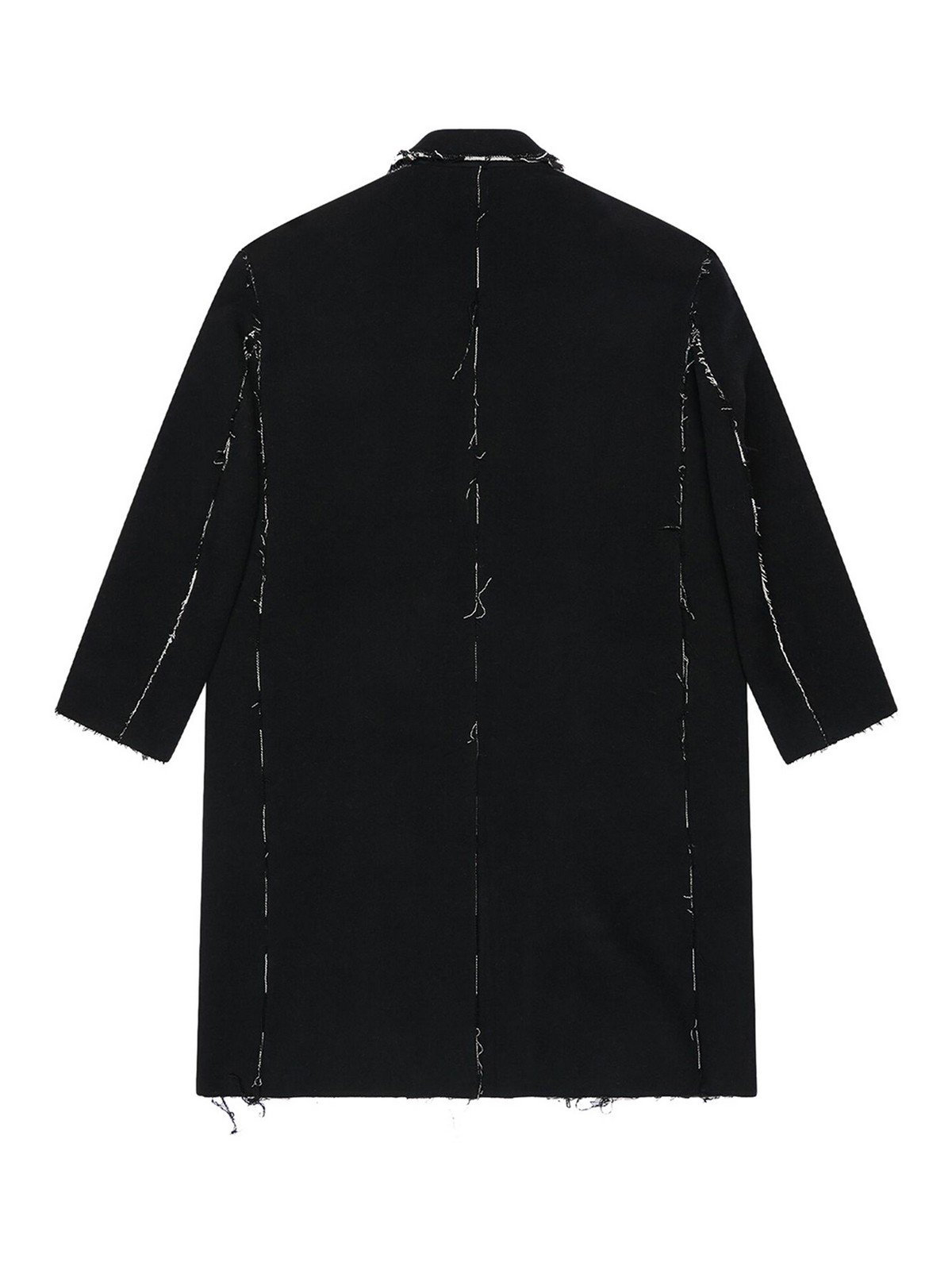 Balenciaga Raw edge coat - Black - Women | 704511TMU181070