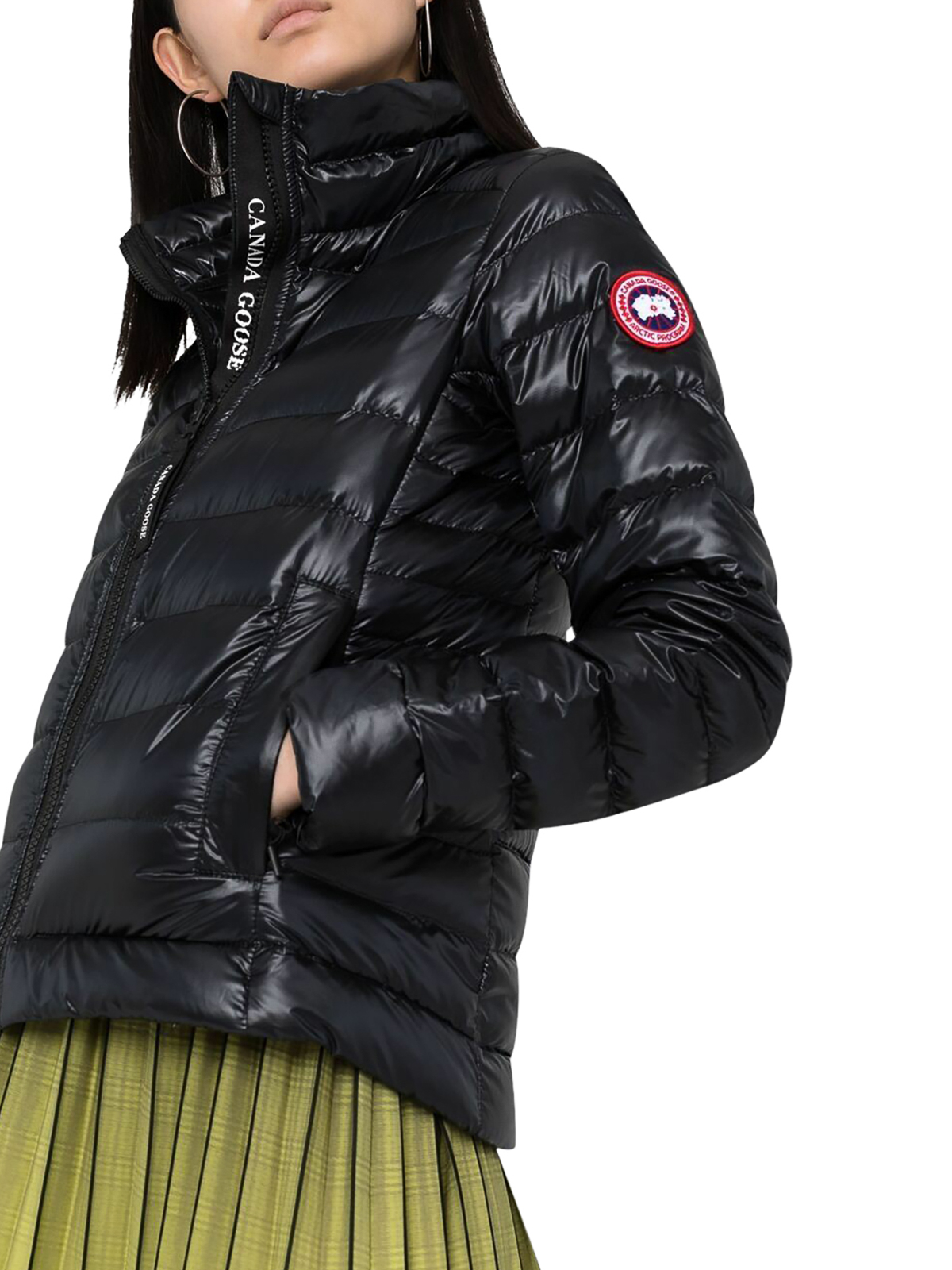 Shop Canada Goose Cypress Puffer Jacket In Black
