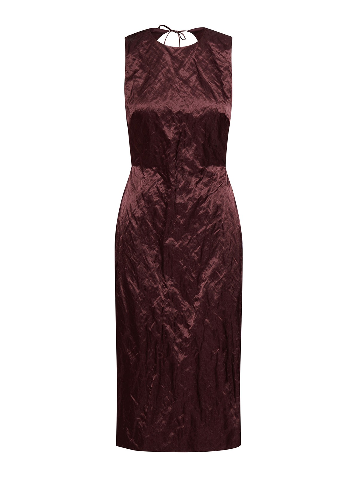 Del Core Sleeveless midi dress - Burgundy