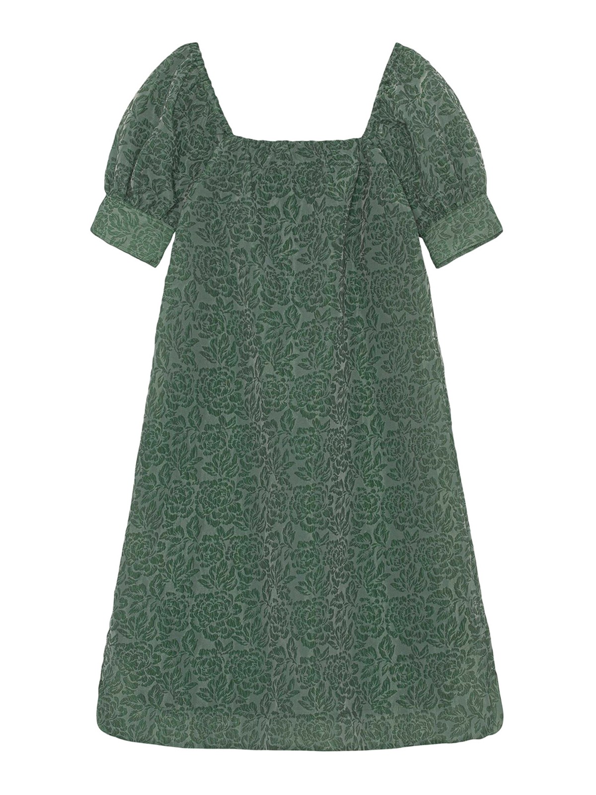 strapless open back dress Light green hand work organza dress with clutch bag-Guzel – Umnaa main image 0