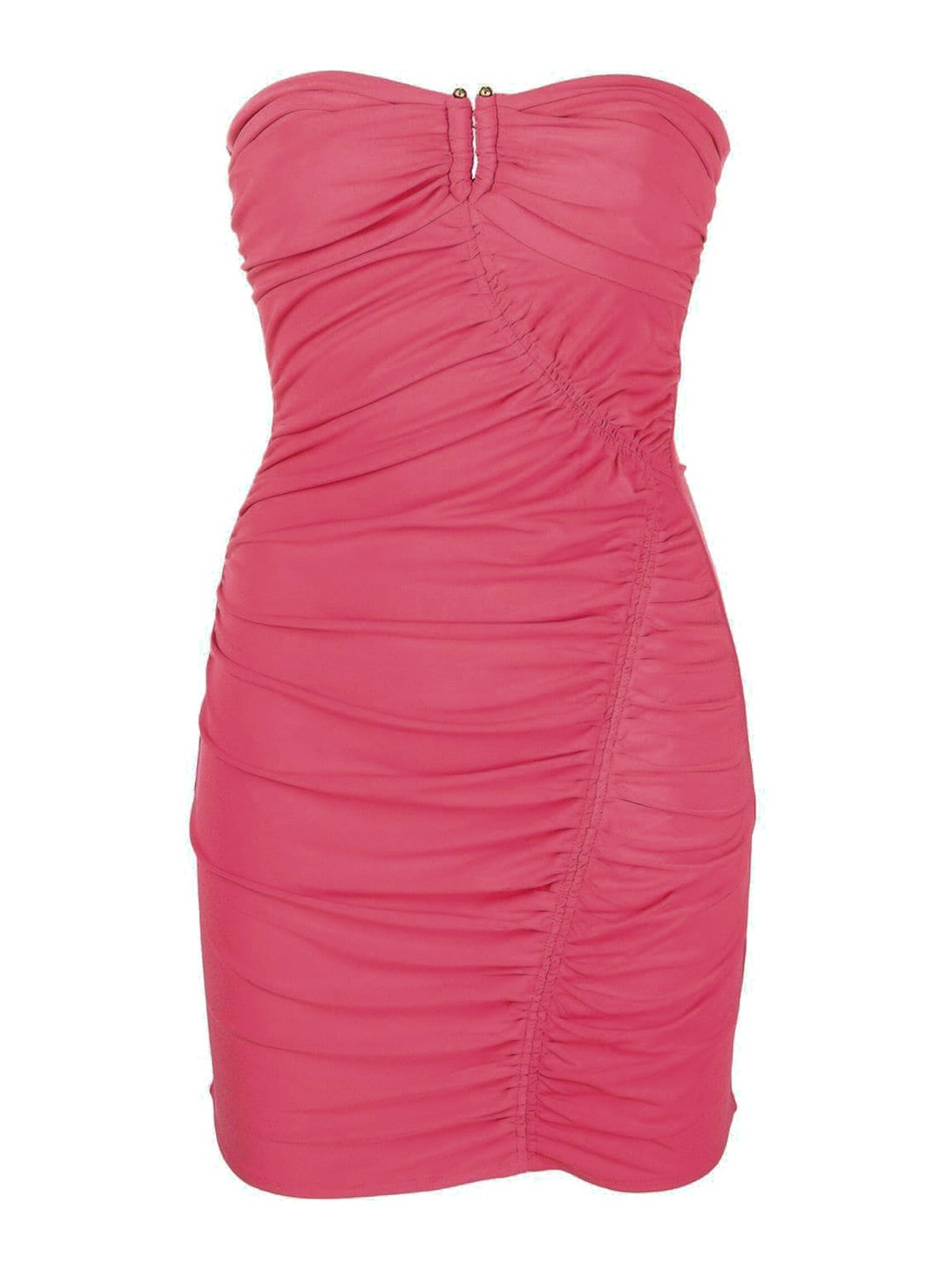 Self Portrait Strapless ruched mini dress - Pink|PF22071SPOP
