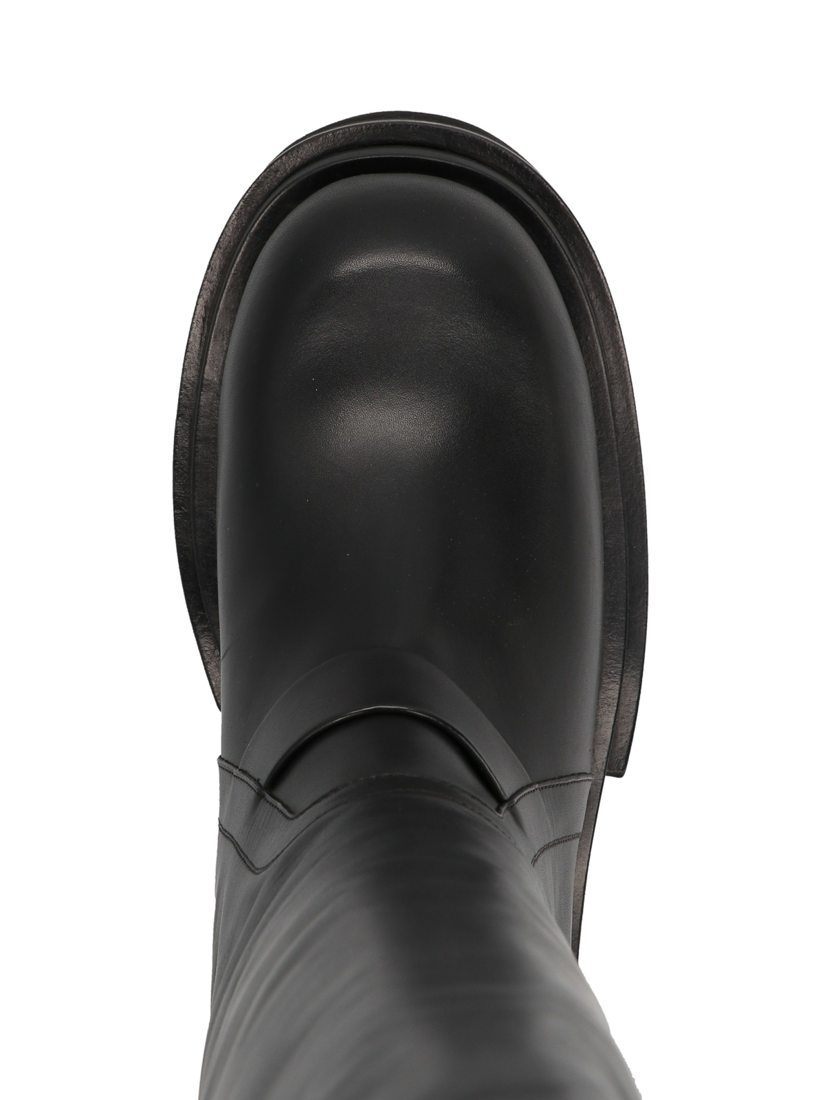 Rick Owens Bogun pull on knee high boots - Black|RR02B2835LCG09