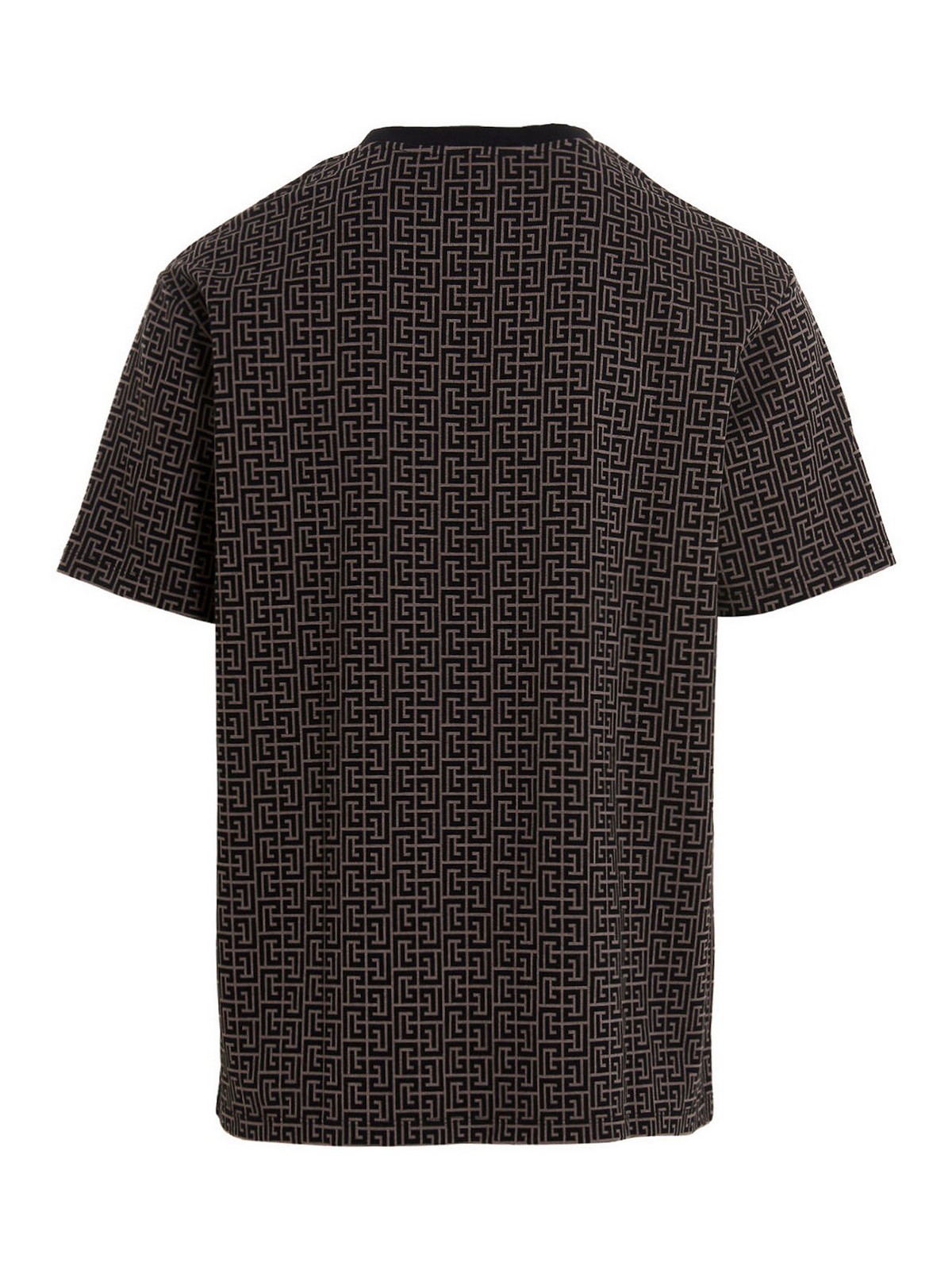 Balmain Monogram t-shirt - Black - Men | YH0EG010JC97YBT
