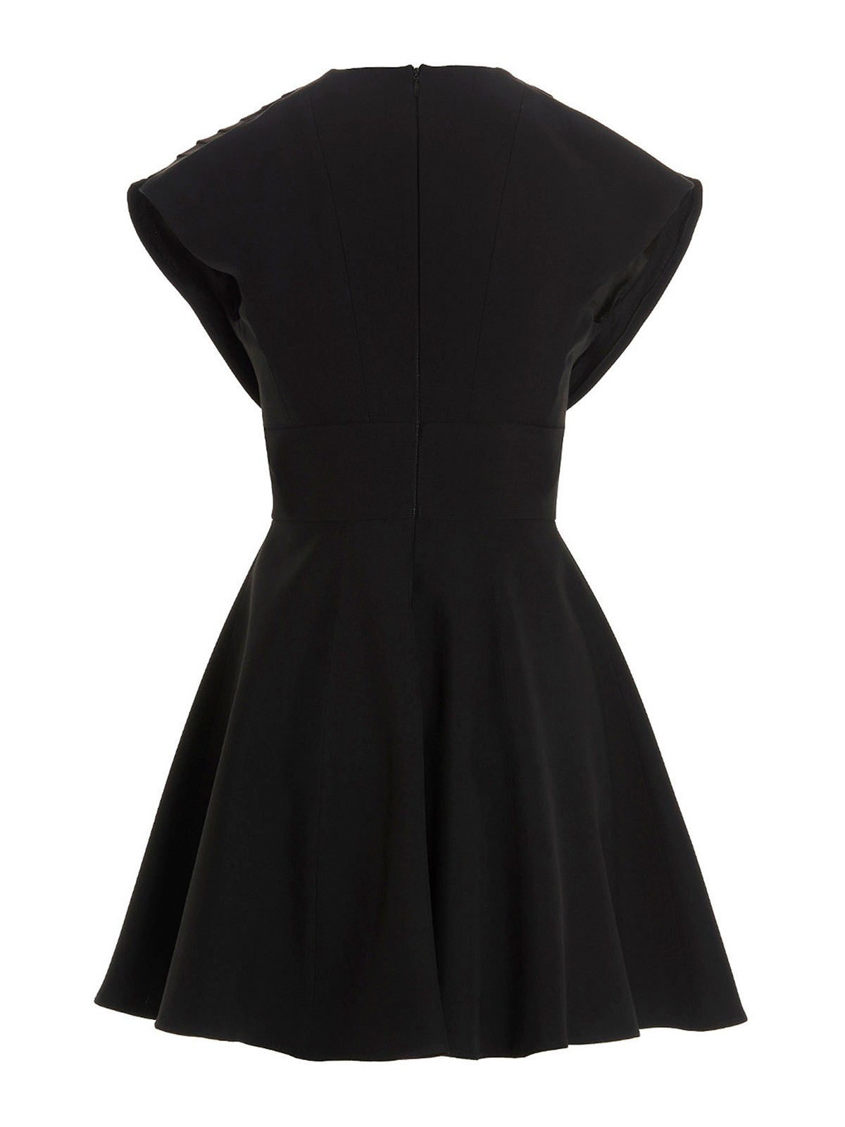 Shop Giovanni Bedin Pleated Detail Mini Dress In Negro