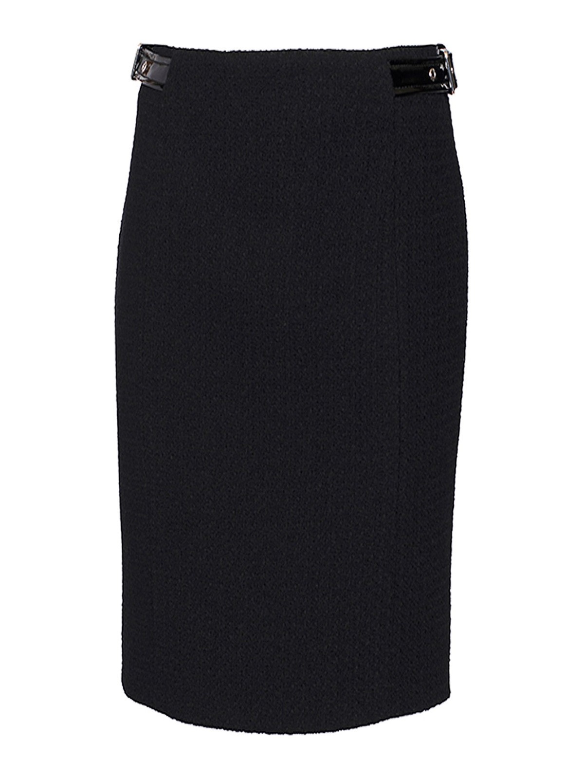 Moschino Bekted Skirt In Negro