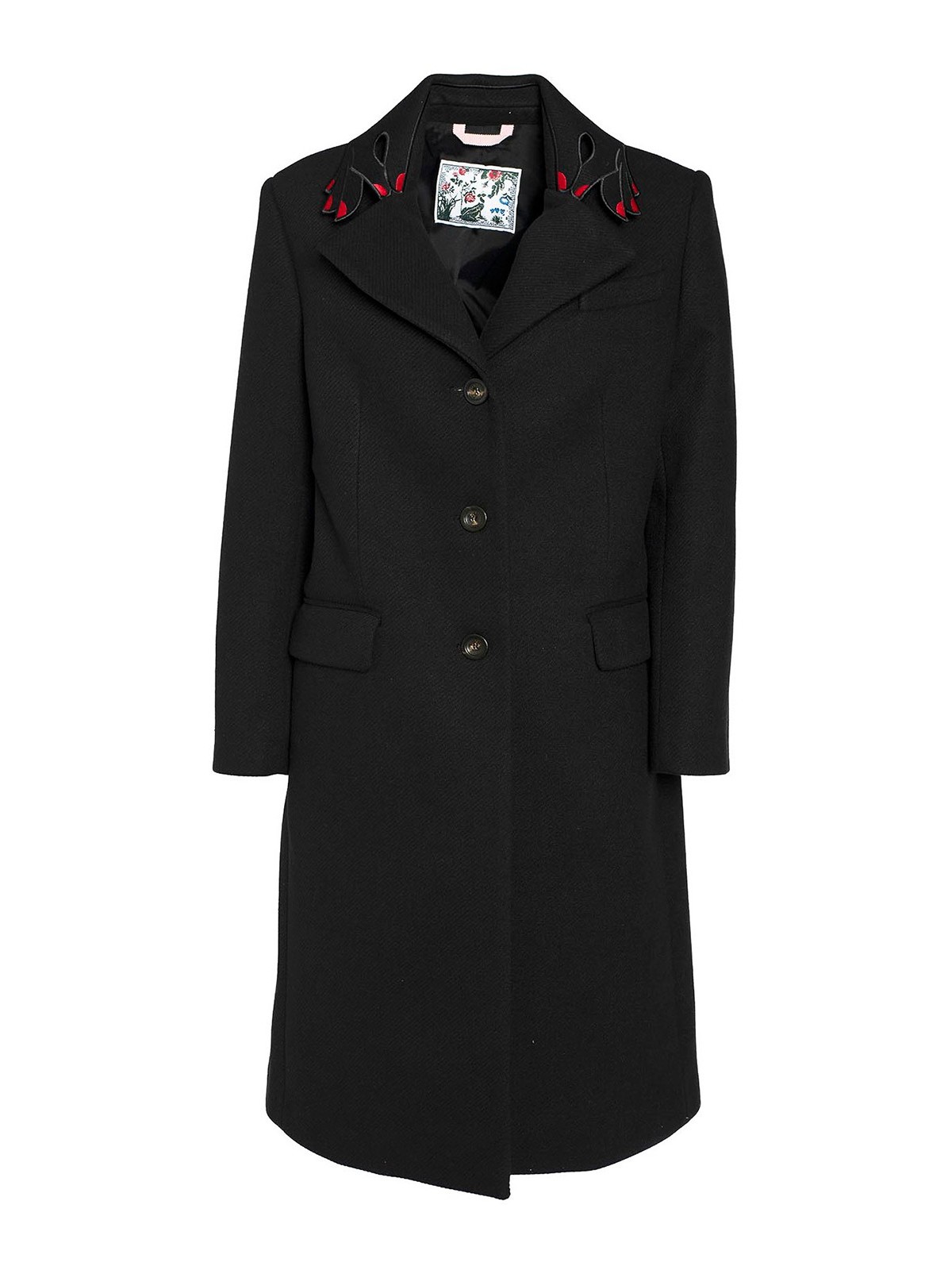 Vivetta Patterned Coat In Negro