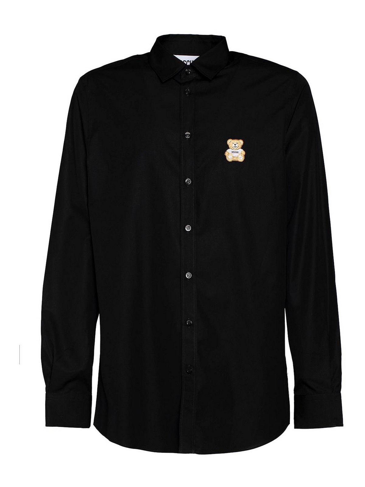 Moschino Cotton Shirt In Negro