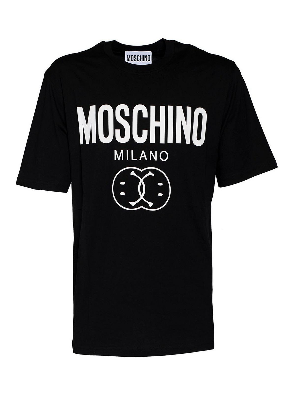 Shop Moschino 2 Smile T-shirt In Black