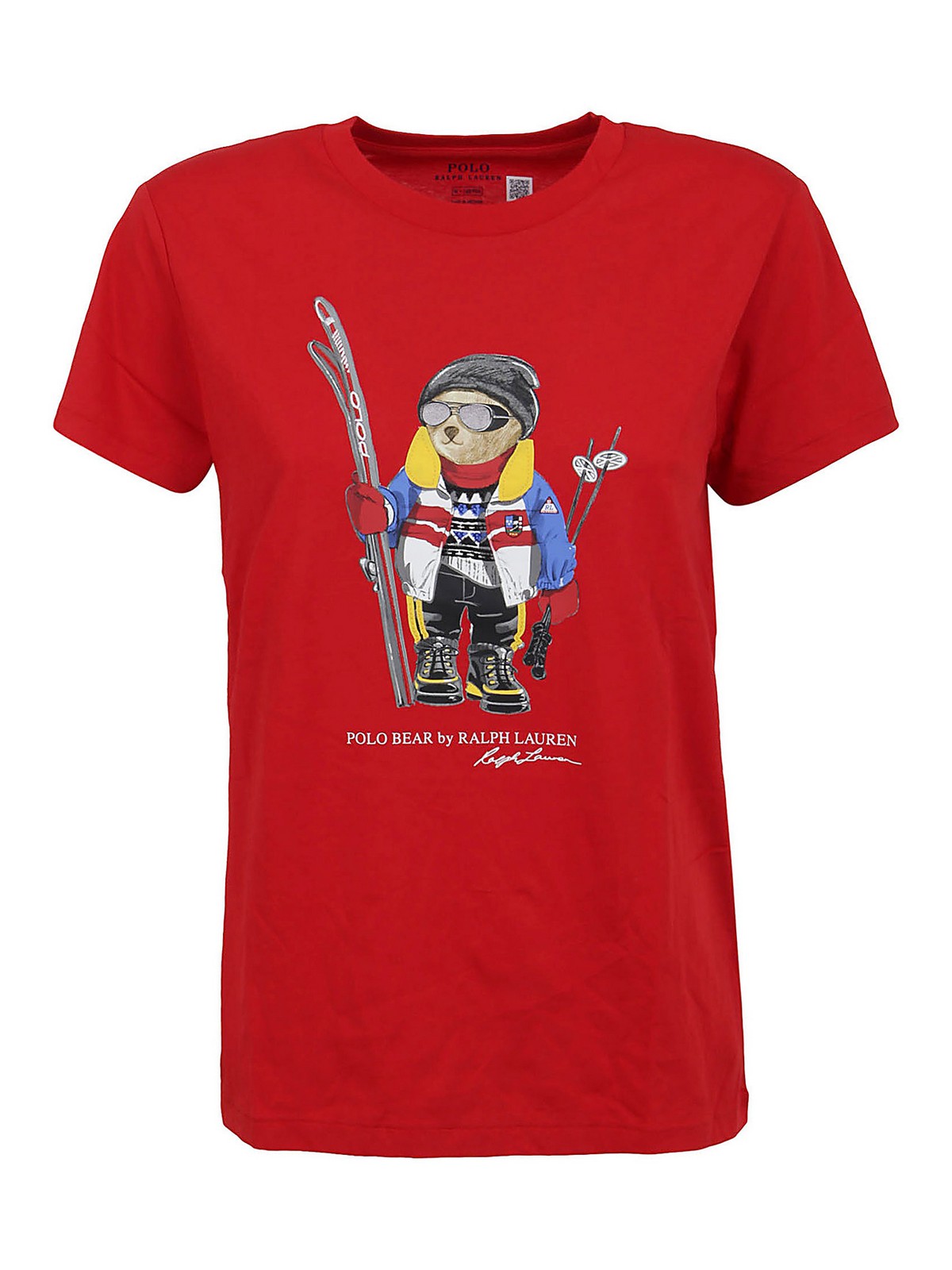 Polo Ralph Lauren Ski Bear Logo Printed T-shirt In Red