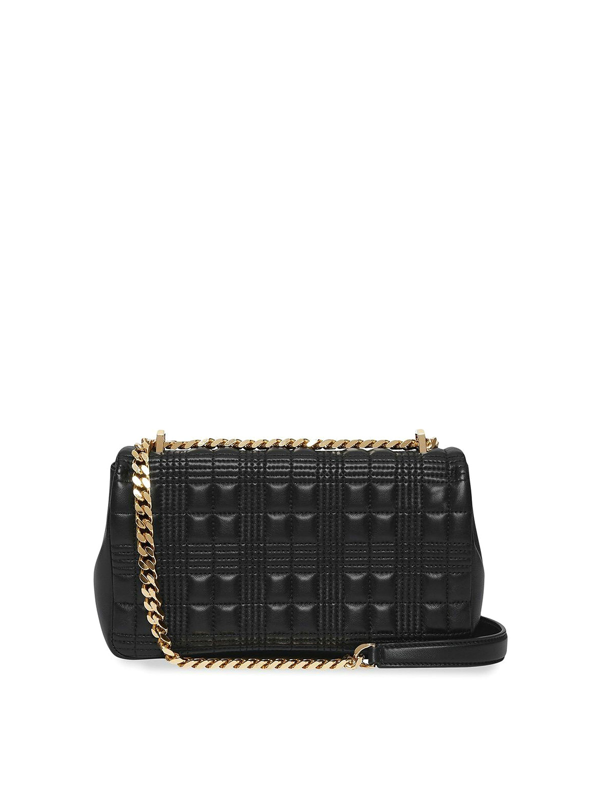 BURBERRY: Lola bag in quilted nappa leather - Black  Burberry shoulder bag  8059509 online at