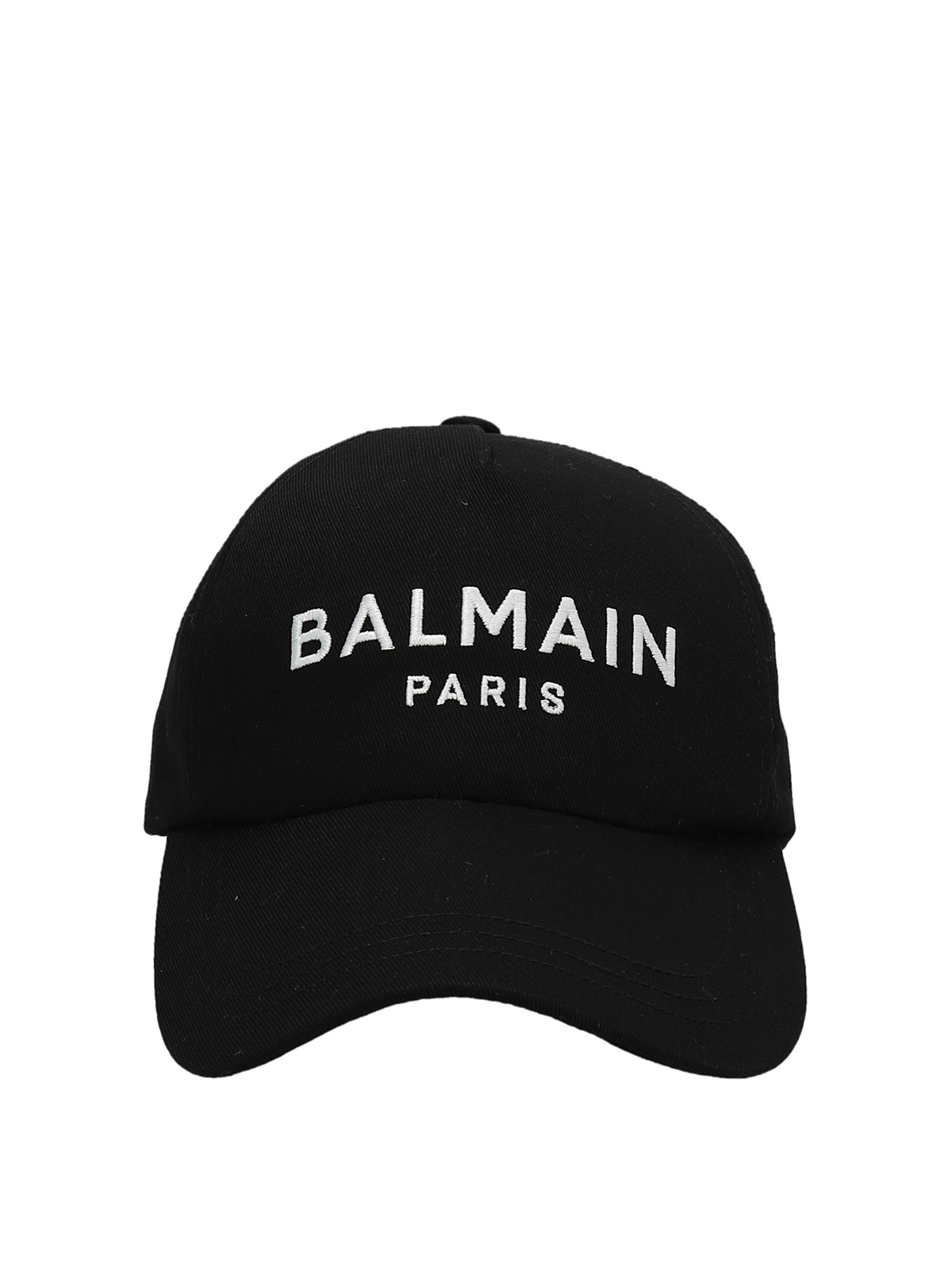 Balmain Cappellino con ricamo logo Nero Uomo YH0XA015CB240PA