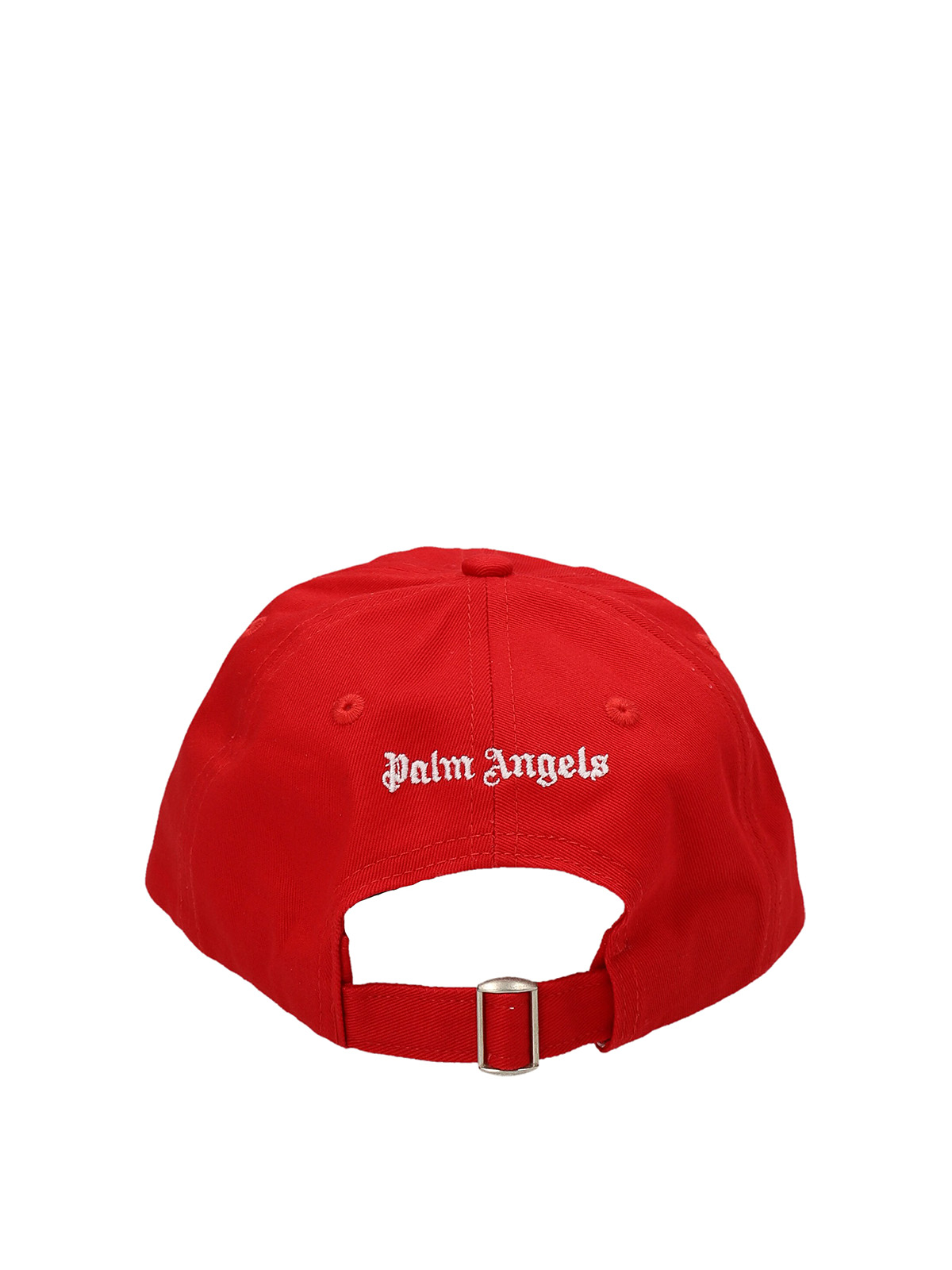 Shop Palm Angels Logo Embroidery Cap In Red