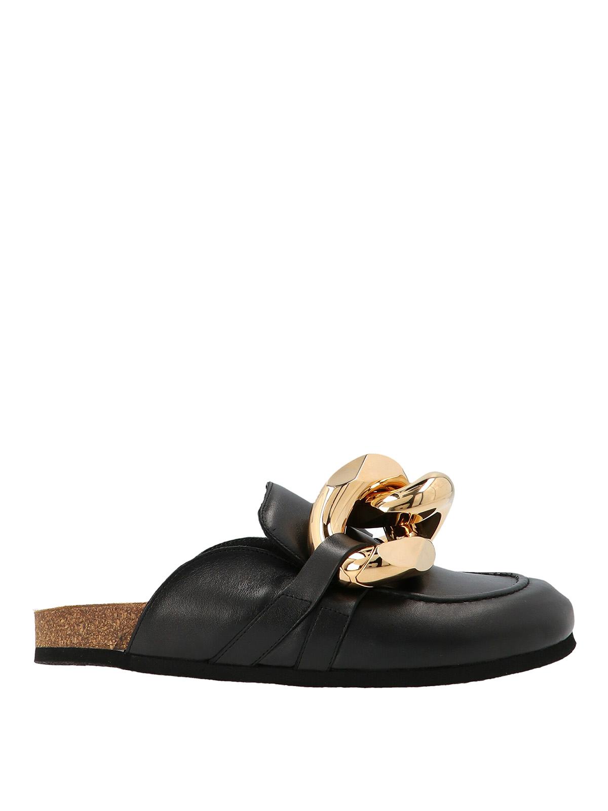 Shop Jw Anderson Maxi Chain Mules In Black