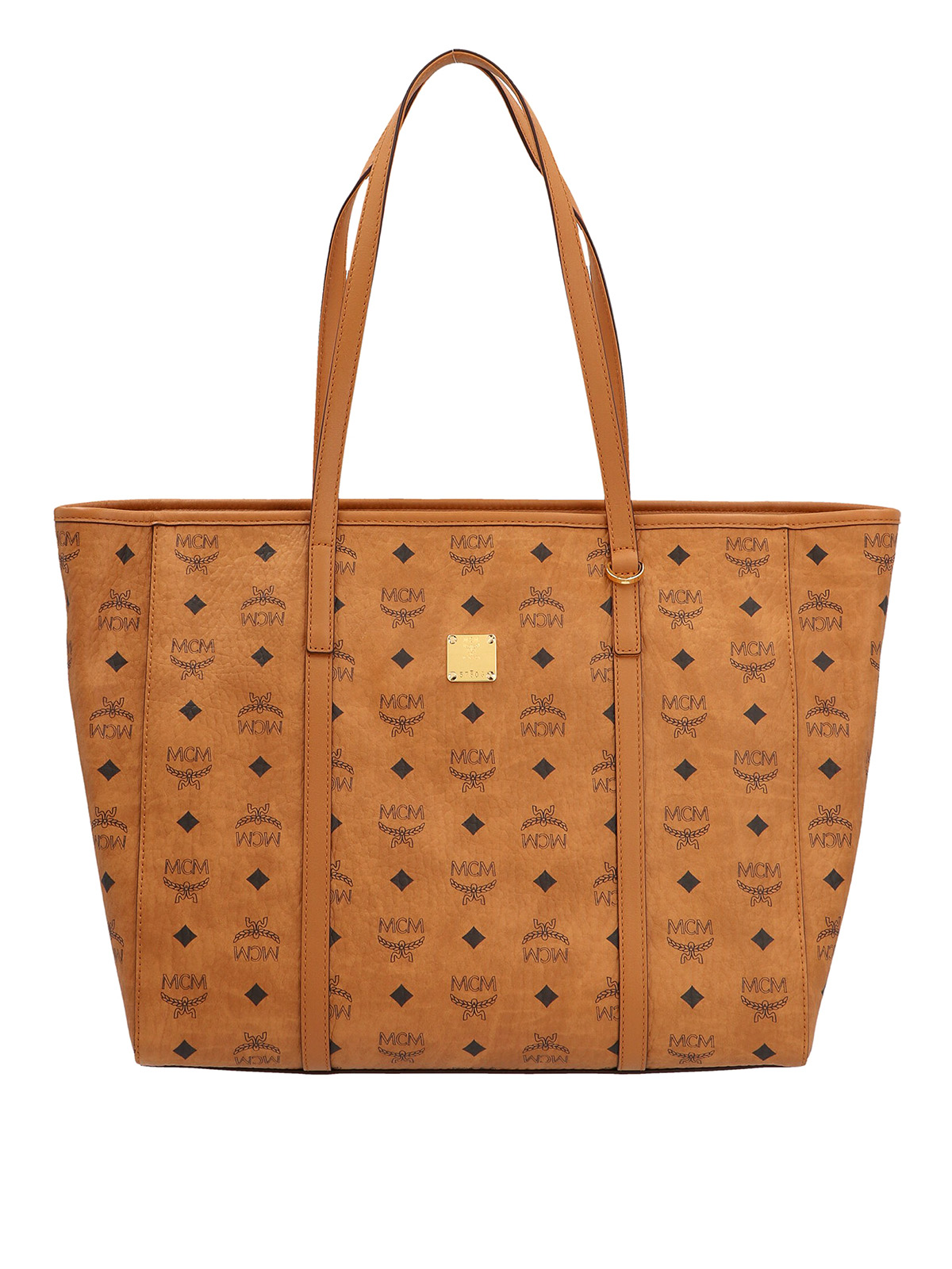 Mcm Toni Midi Shopping Bag In Brown