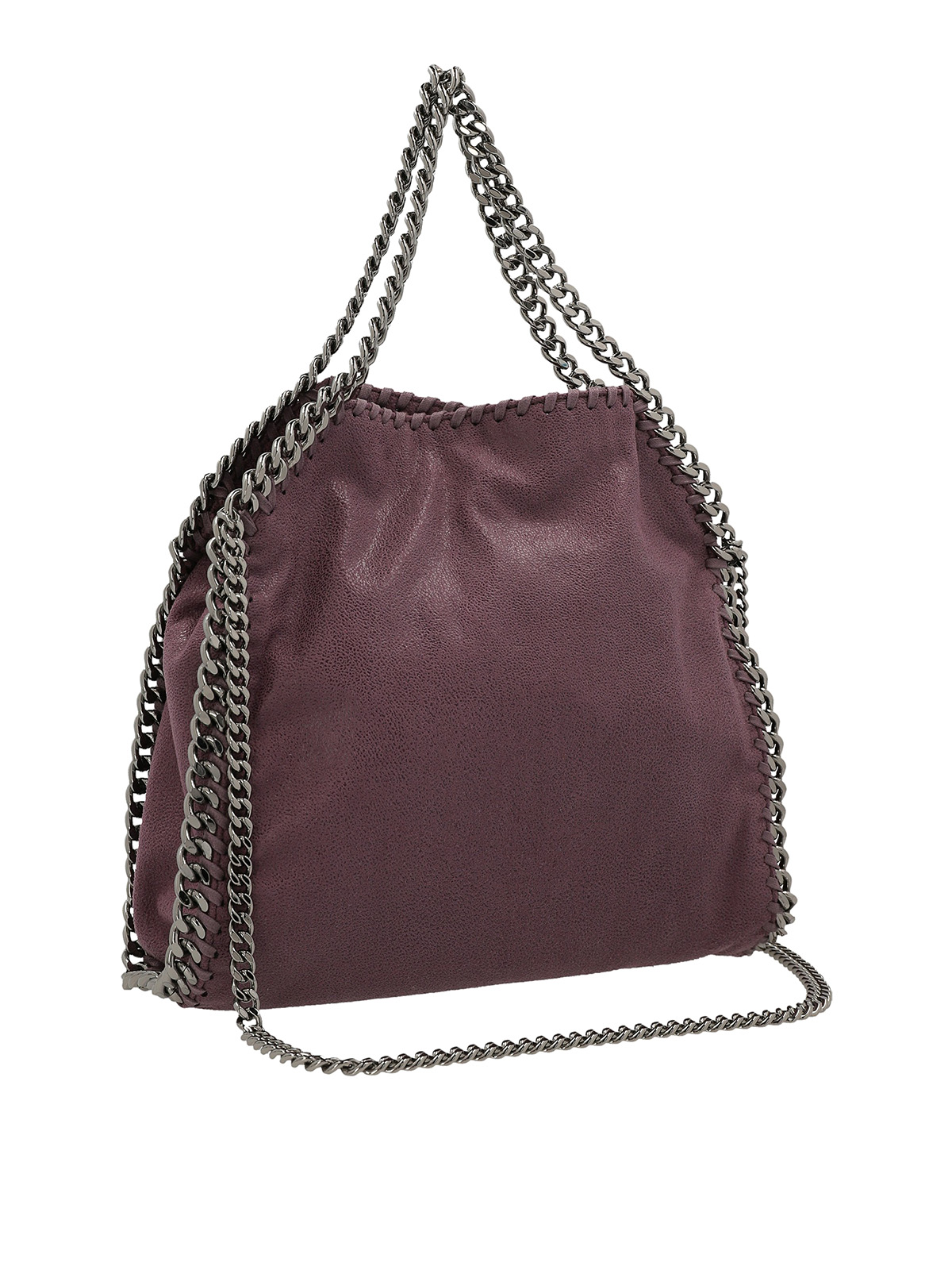 Shop Stella Mccartney Falabella Mini Handbag In Purple
