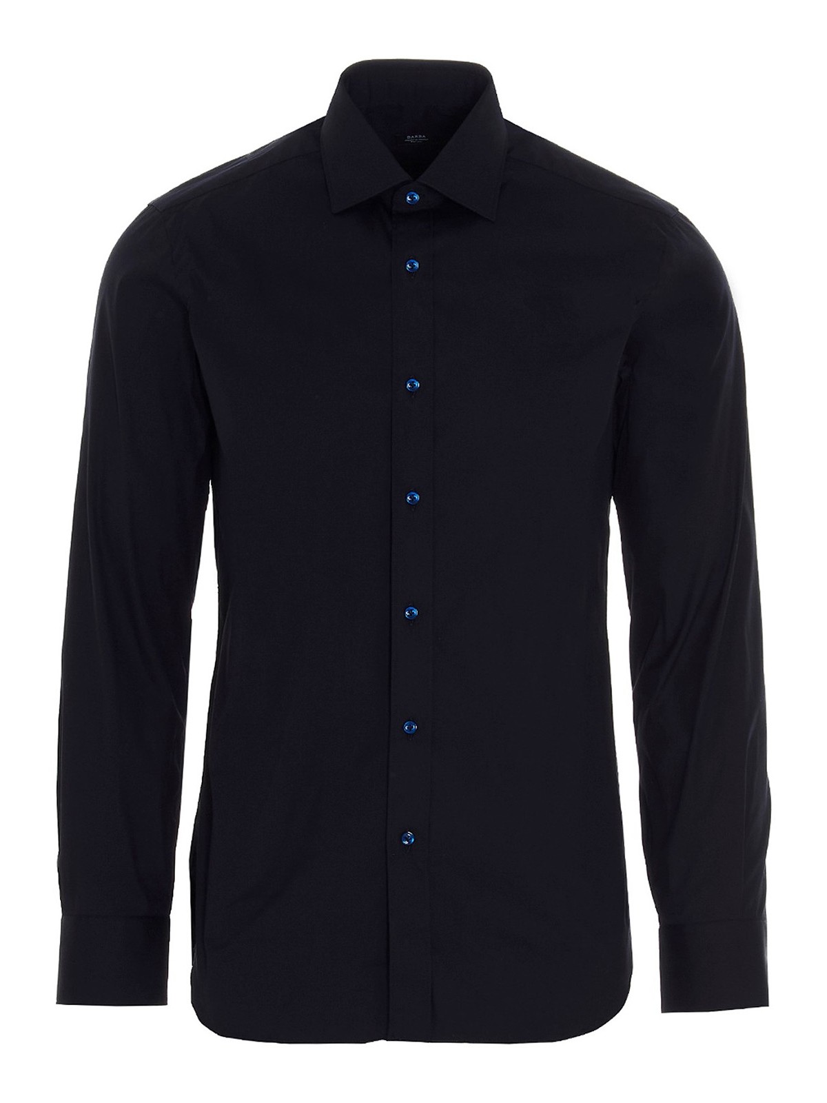Tシャツ・カットソー BARBA SS24 Operated cotton shirt (T1U12P0140150 0002) Barba Operated Cotton Shirt - Light Blue - Men