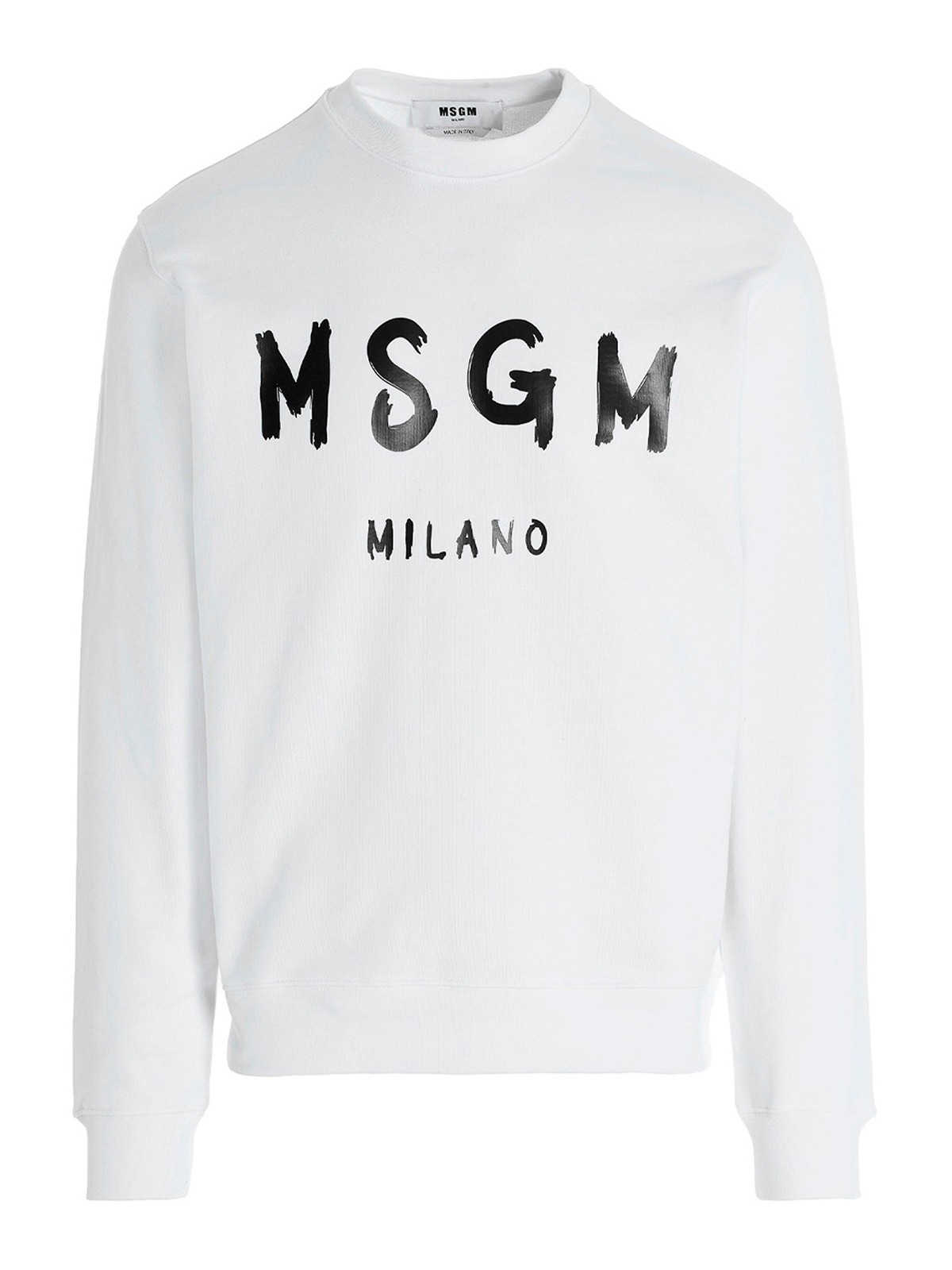 Msgm Logo Sweatshirt In White