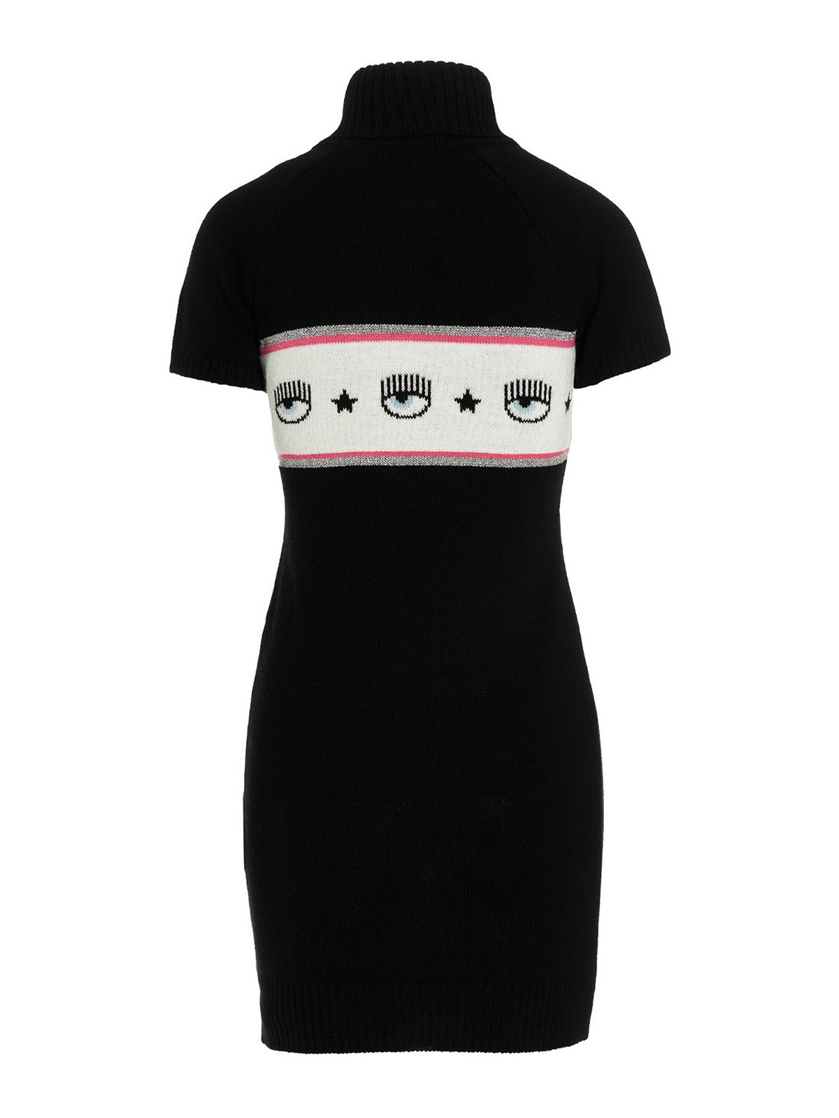 Shop Chiara Ferragni Maxi Logomania Dress In Negro