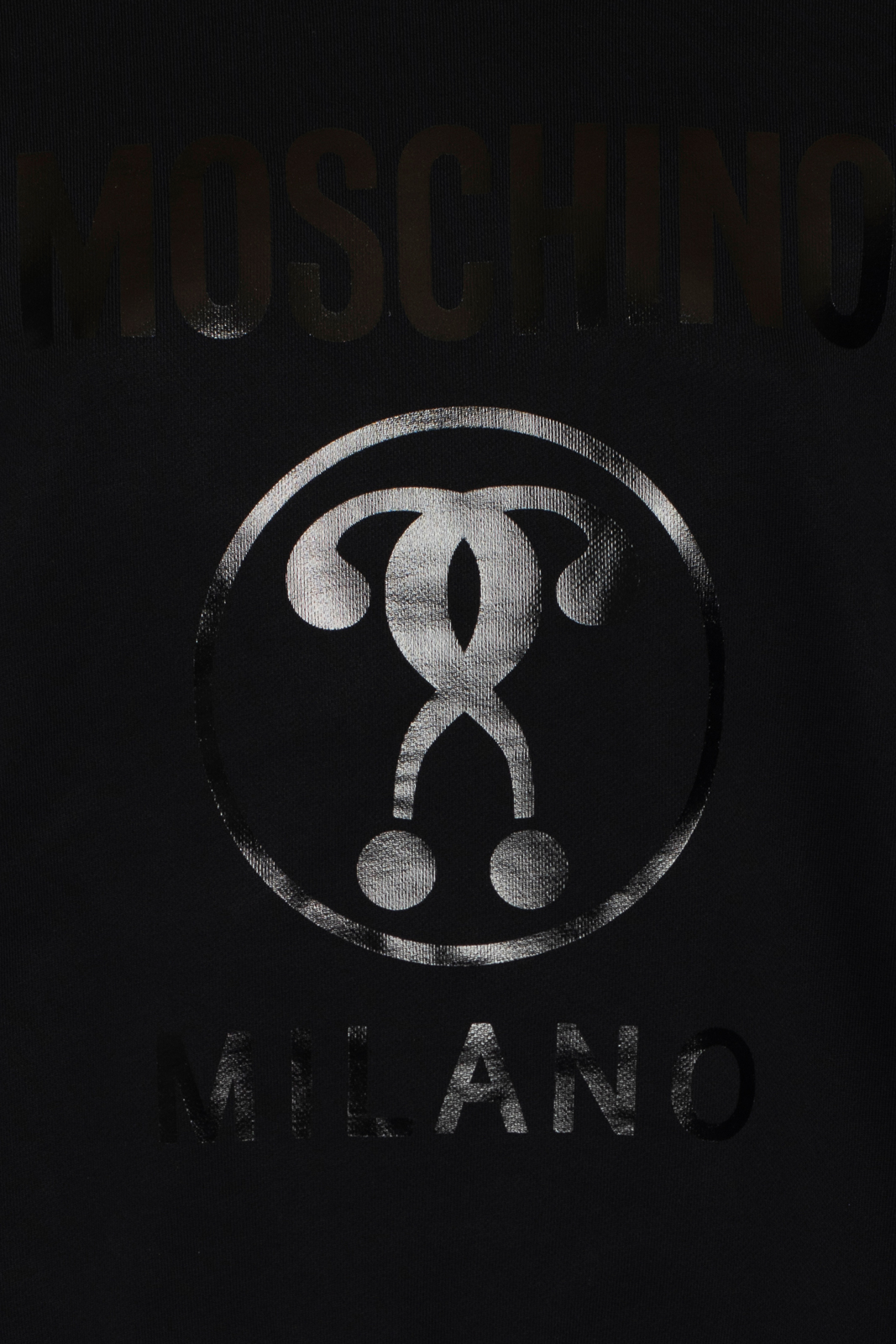 Shop Moschino Dqm Logo Sweatshirt In Negro