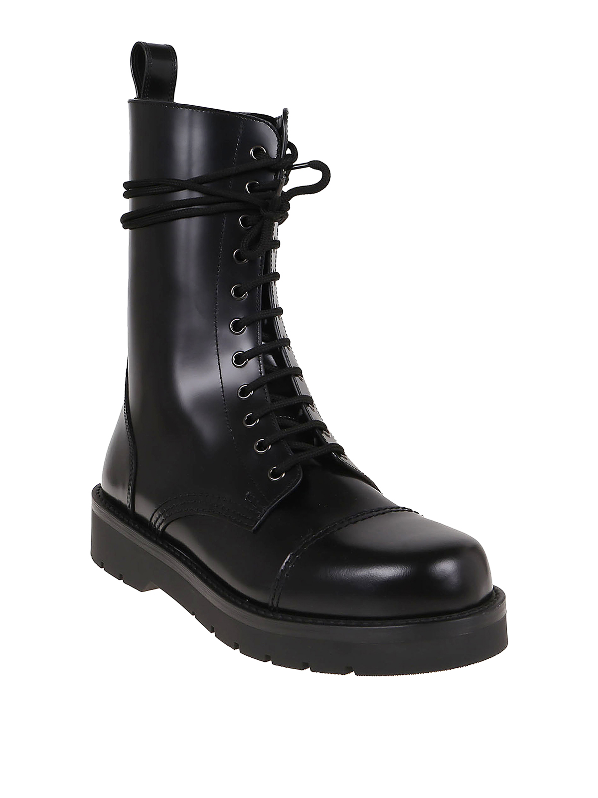 Shop Valentino Xcombat Boots In Black