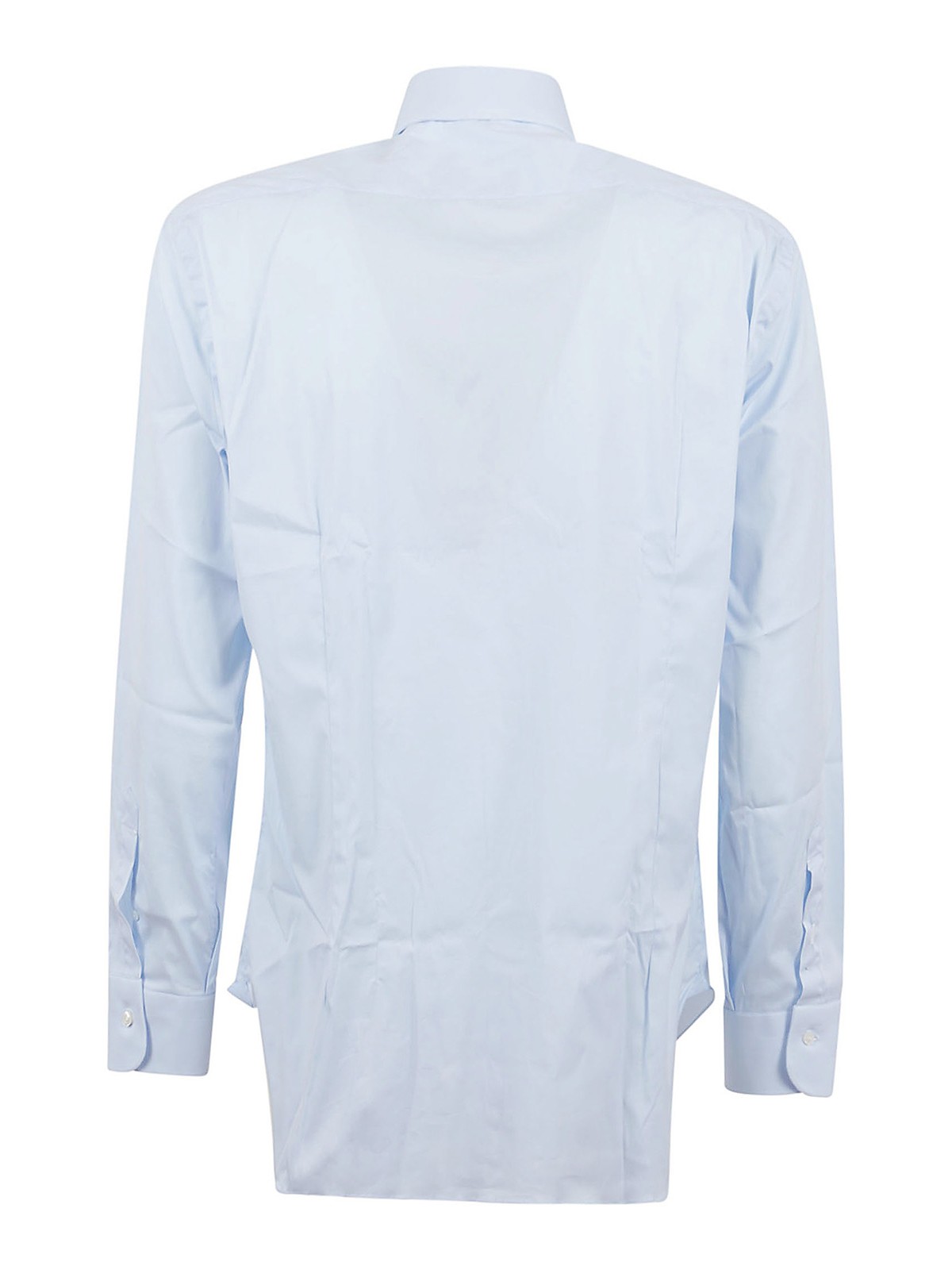 Shop Buonamassa Cotton Blend Shirt In Azul Claro