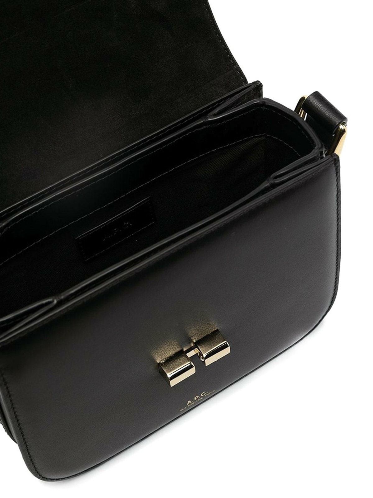 New A.p.c. APC grace small bag black Smooth Black Leather- JUST IN