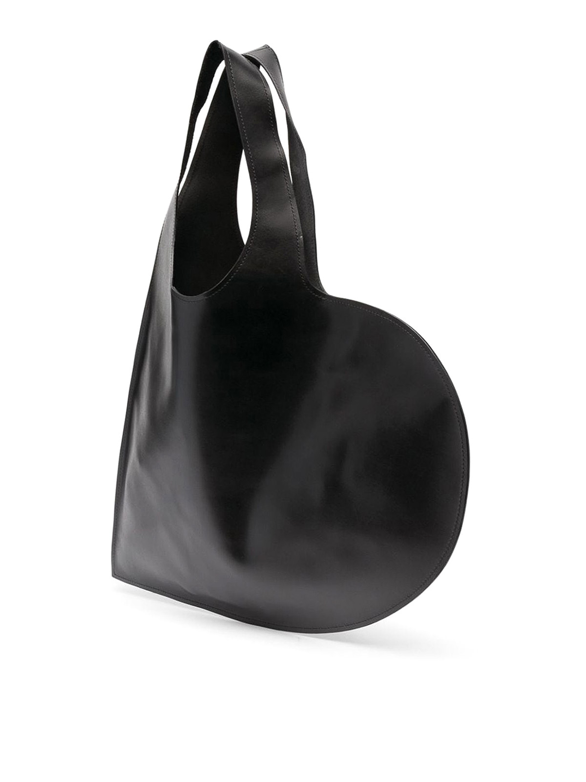 Shop Coperni Heart Tote Bag In Black