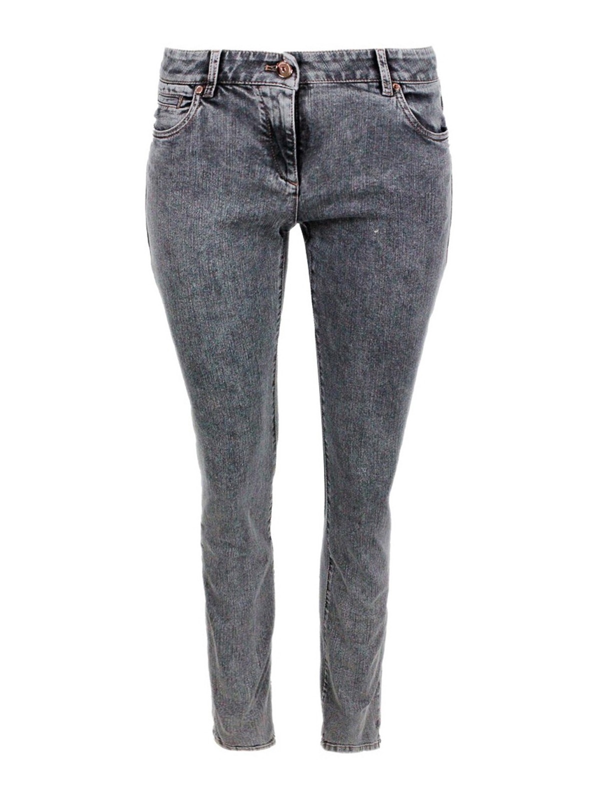 Brunello Cucinelli Embellished Jeans In Grey