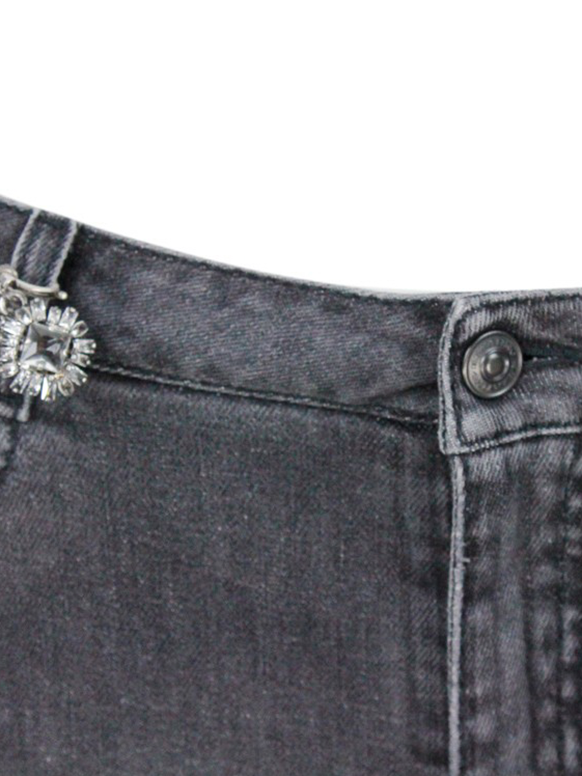 Shop Ermanno Scervino Jewel Detailed Jeans In Black