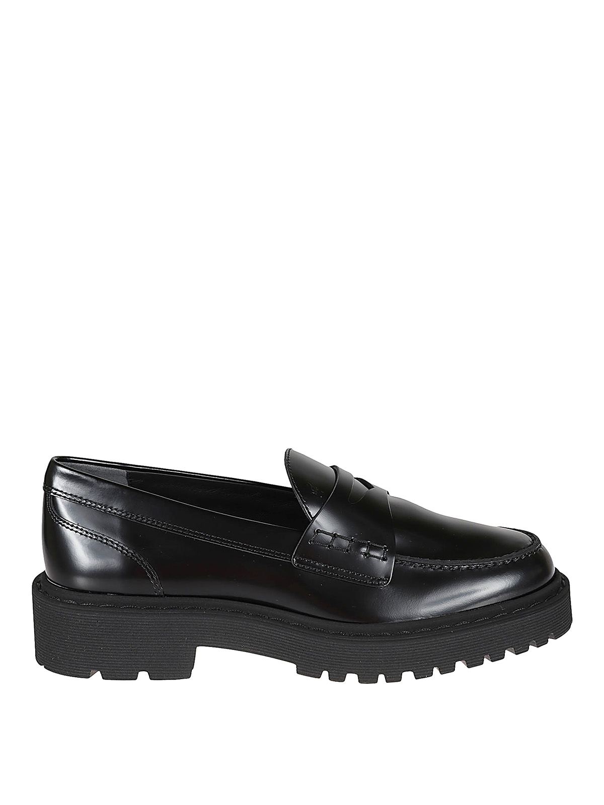 Shop Hogan H543 Loafers In Negro