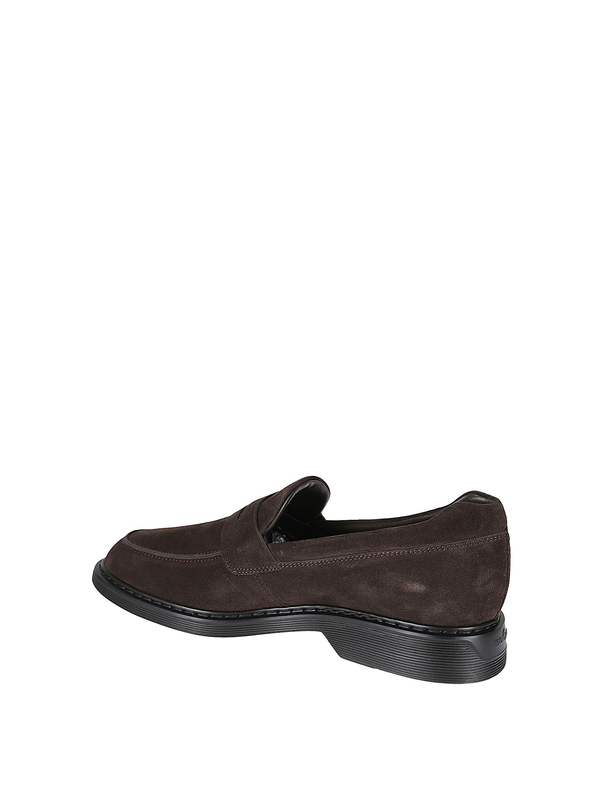 Shop Hogan H576 Loafers In Brown