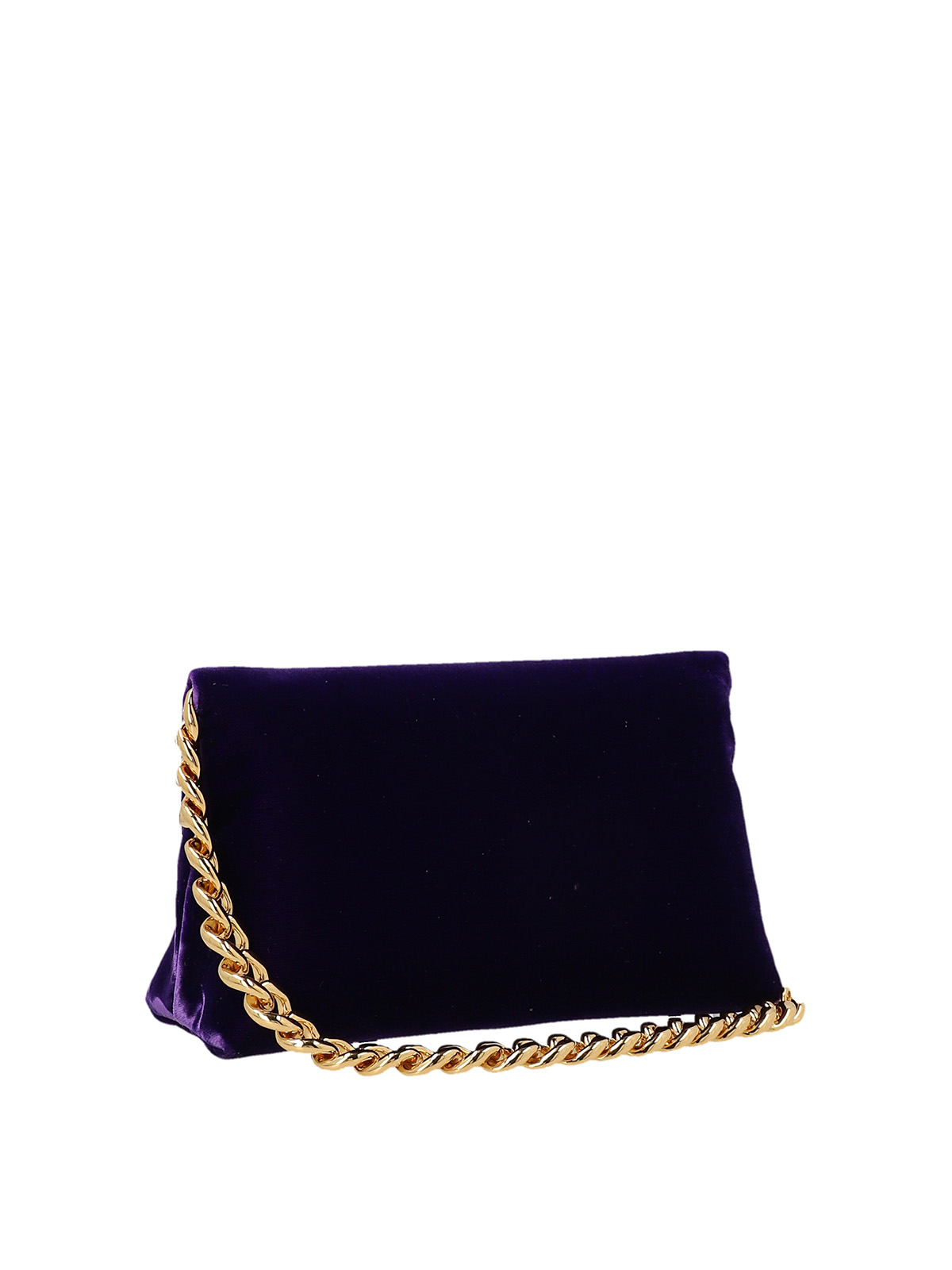 Chain Velvet Clutch Bag in Black - Tom Ford