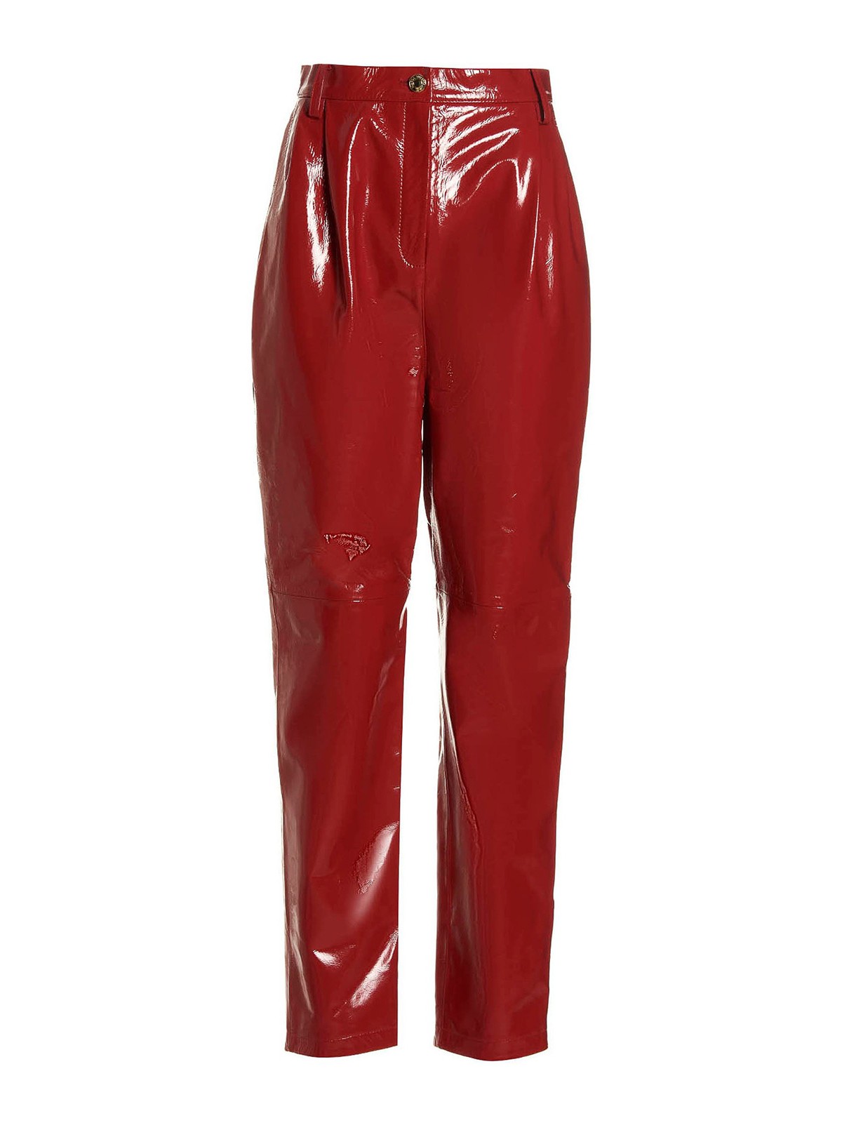 Magda Butrym Shiny leather pants - Red - Women | 264922RED
