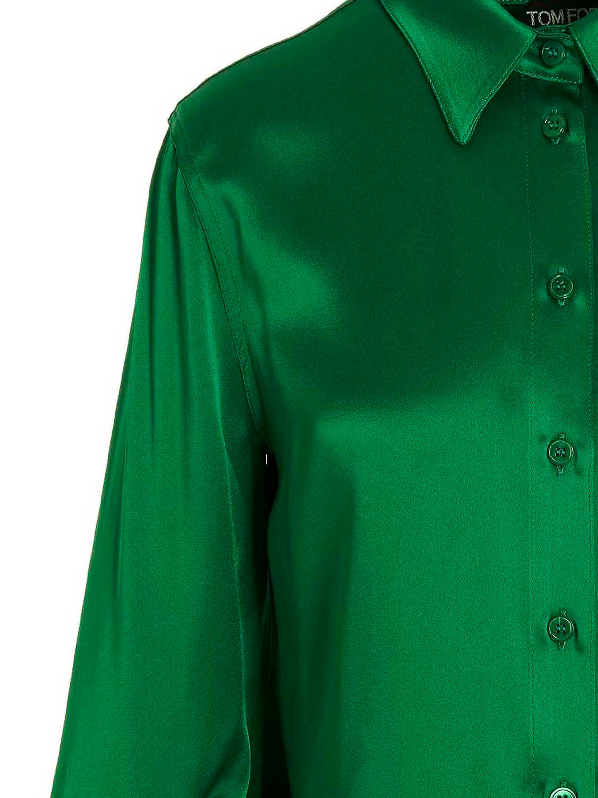 Tom Ford Satin shirt - Green - Women|CAD023DEX186FG331