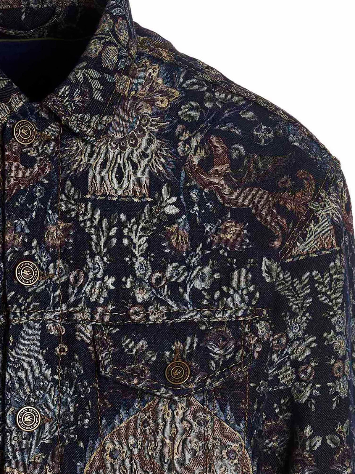 Etro デニムジャケット - マルチカラー|1S89403728000