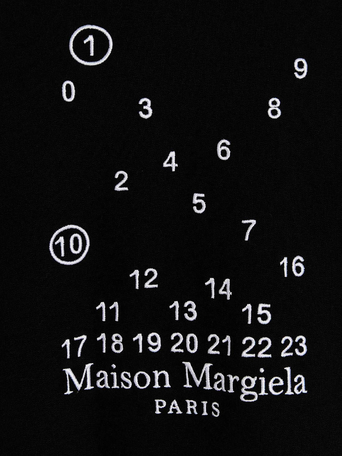 Shop Maison Margiela Logo Embroidery Hoodie In Negro