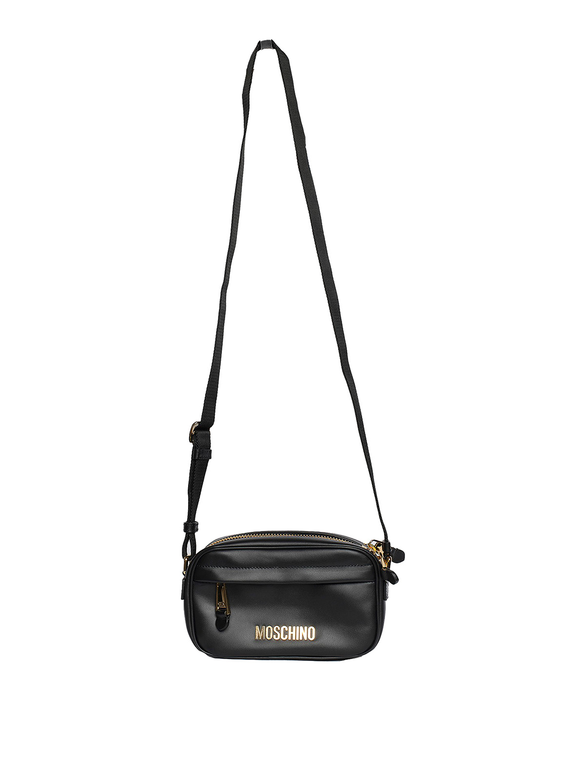 Moschino Leather Bag In Black