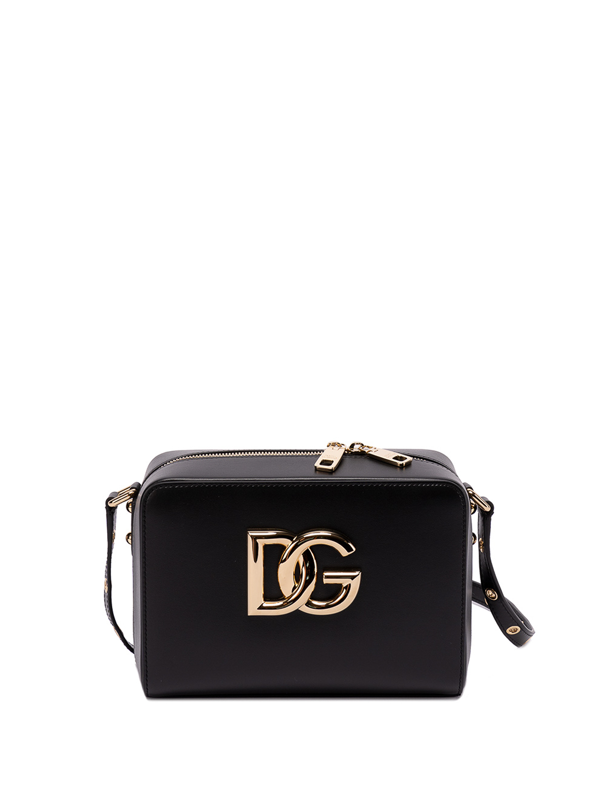 DOLCE & GABBANA Mini Leather Belt Bag Black