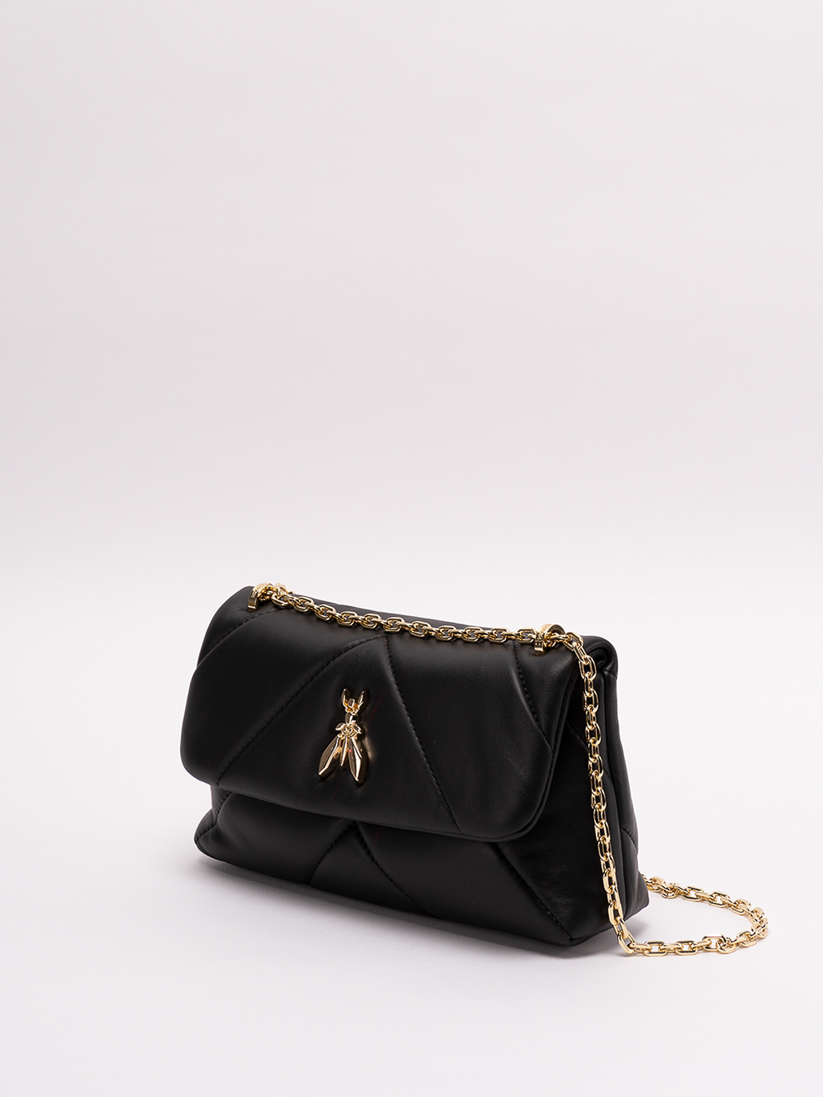 Shop Patrizia Pepe Fly Puffy Shoulder Bag In Negro