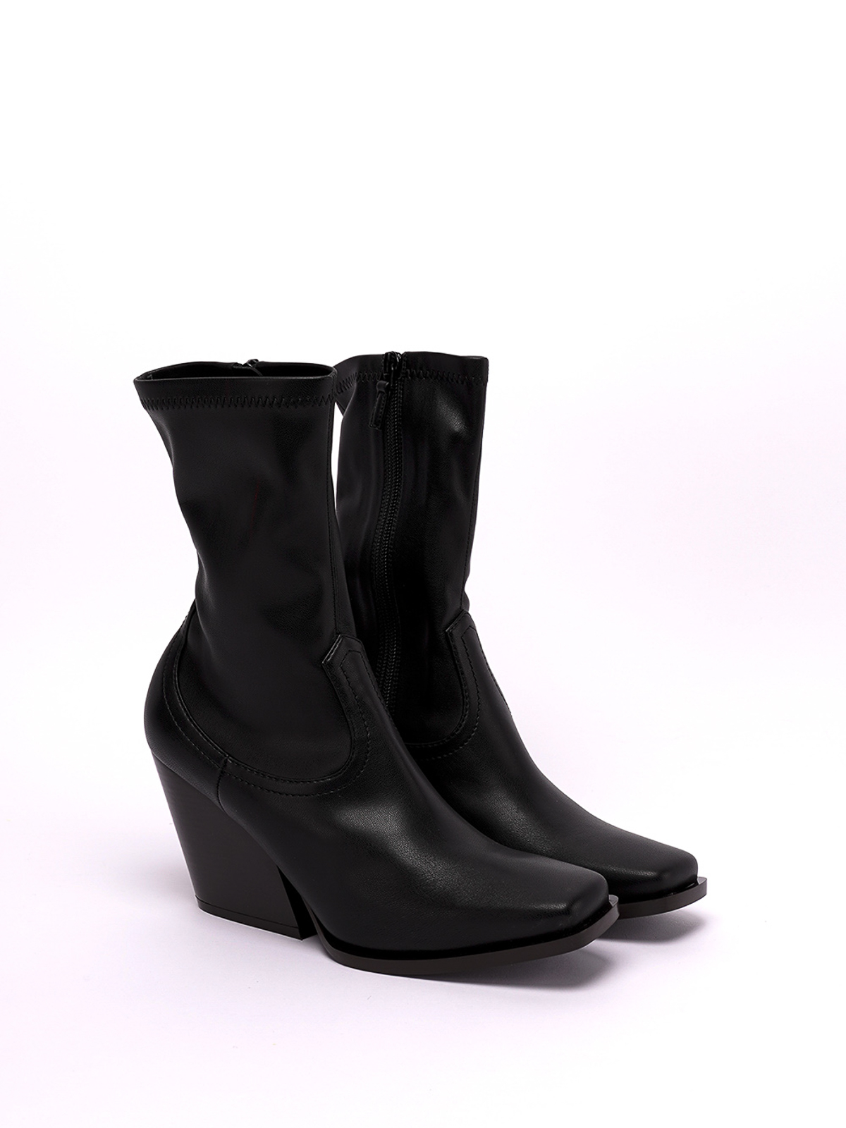 Shop Stella Mccartney Cowboy Boots In Negro