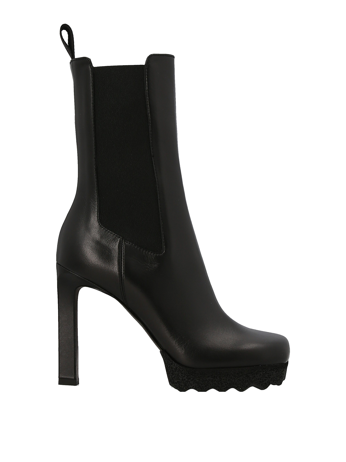 Shop Off-white Chelsea Ankle Boots In Negro
