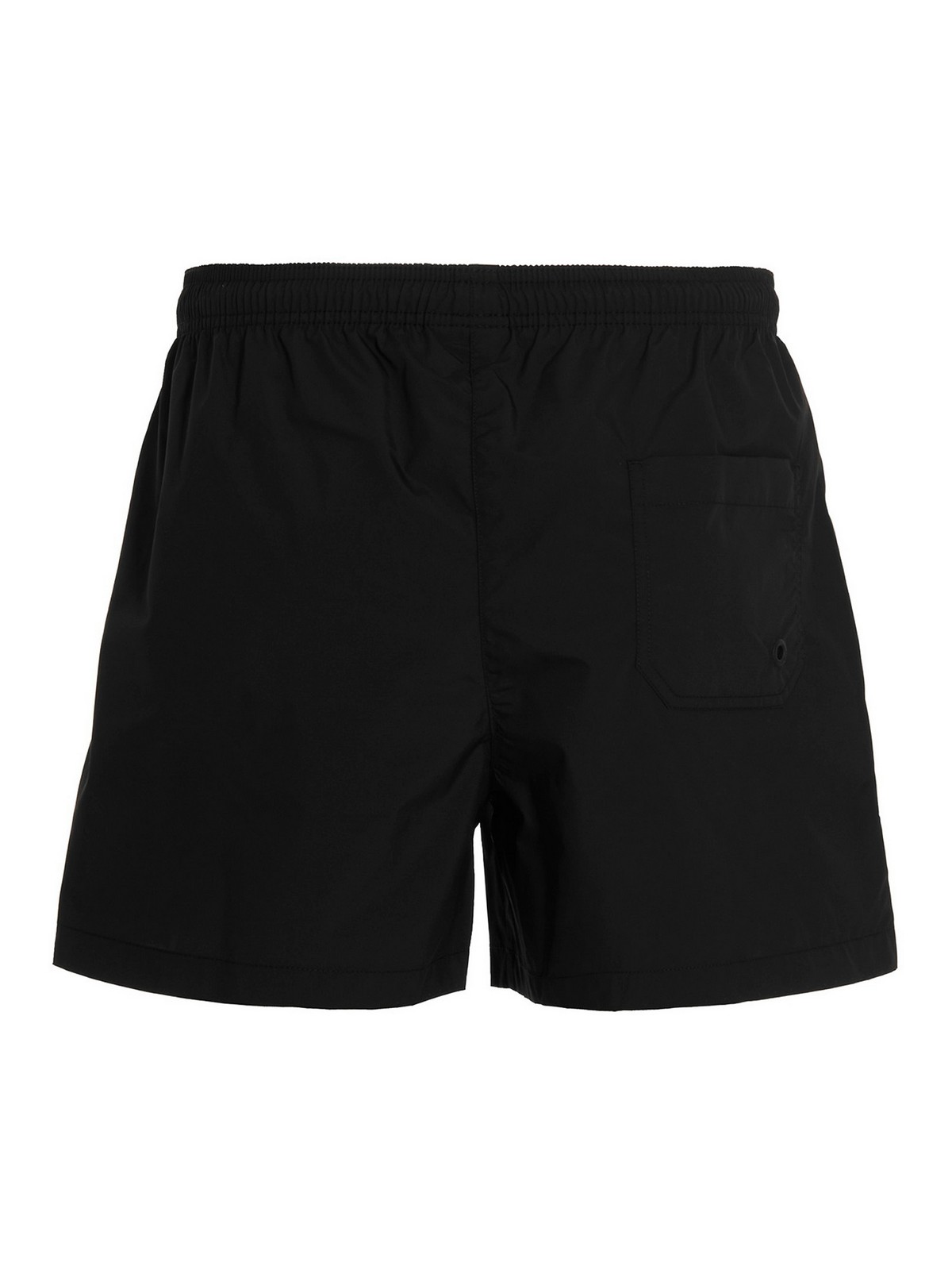 Shop Marcelo Burlon County Of Milan Tech Fabric Beach Shorts In Black