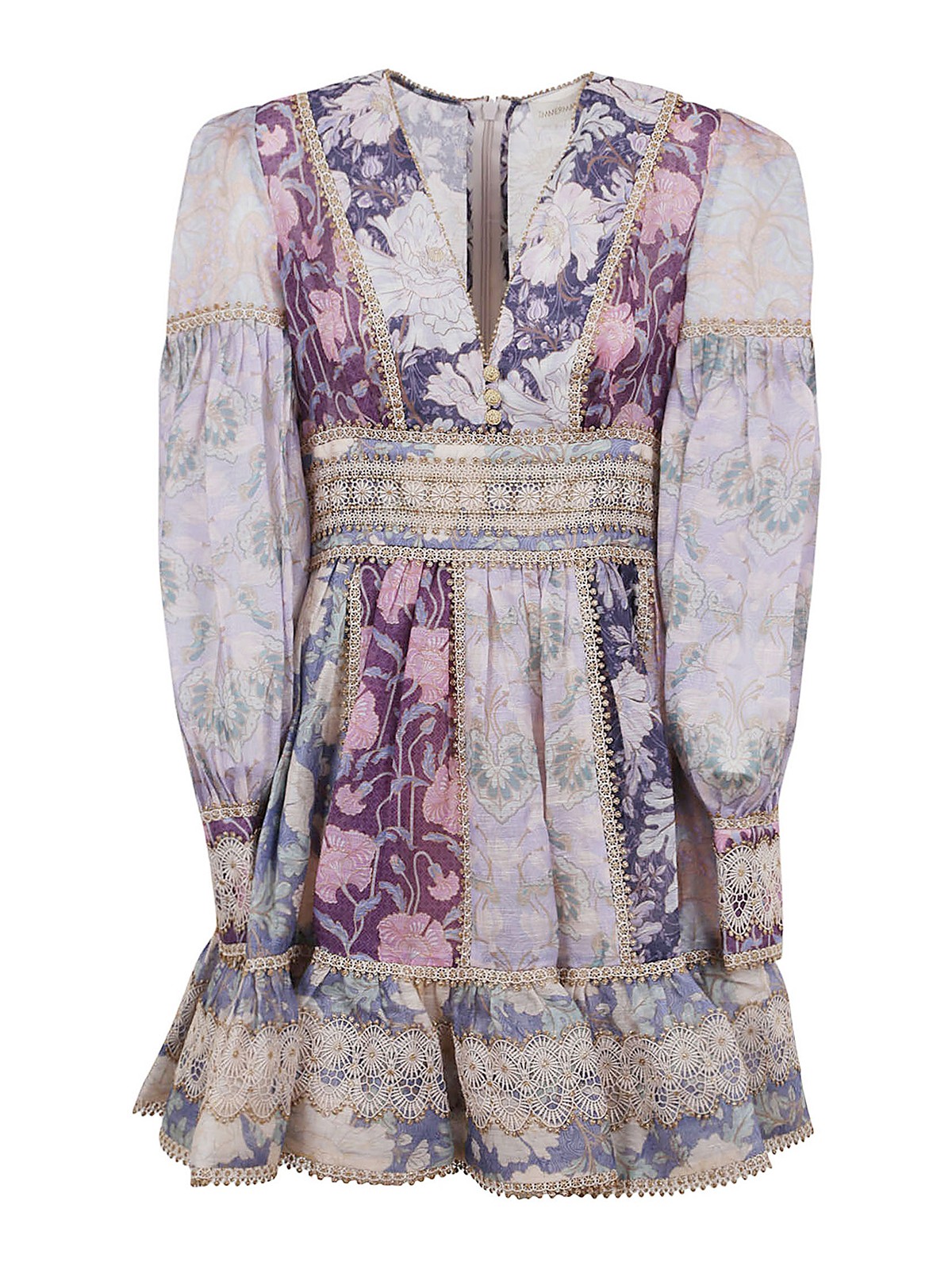 strapless open back dress Zimmermann // Purple Silk Ruffled Wrap Dress  VSP Consignment